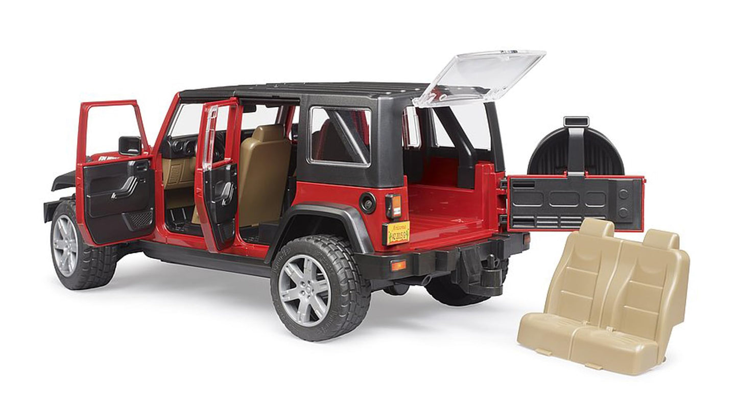 Bruder 02525 Jeep Wrangler Unlimited Rubicon, Red