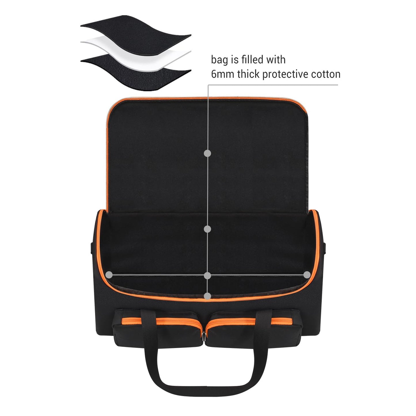 PISOSN Travel Storage Bag Carrying Case Compatible with JBL PartyBox On The Go Essential/PartyBox On The Go Portable Party Speaker