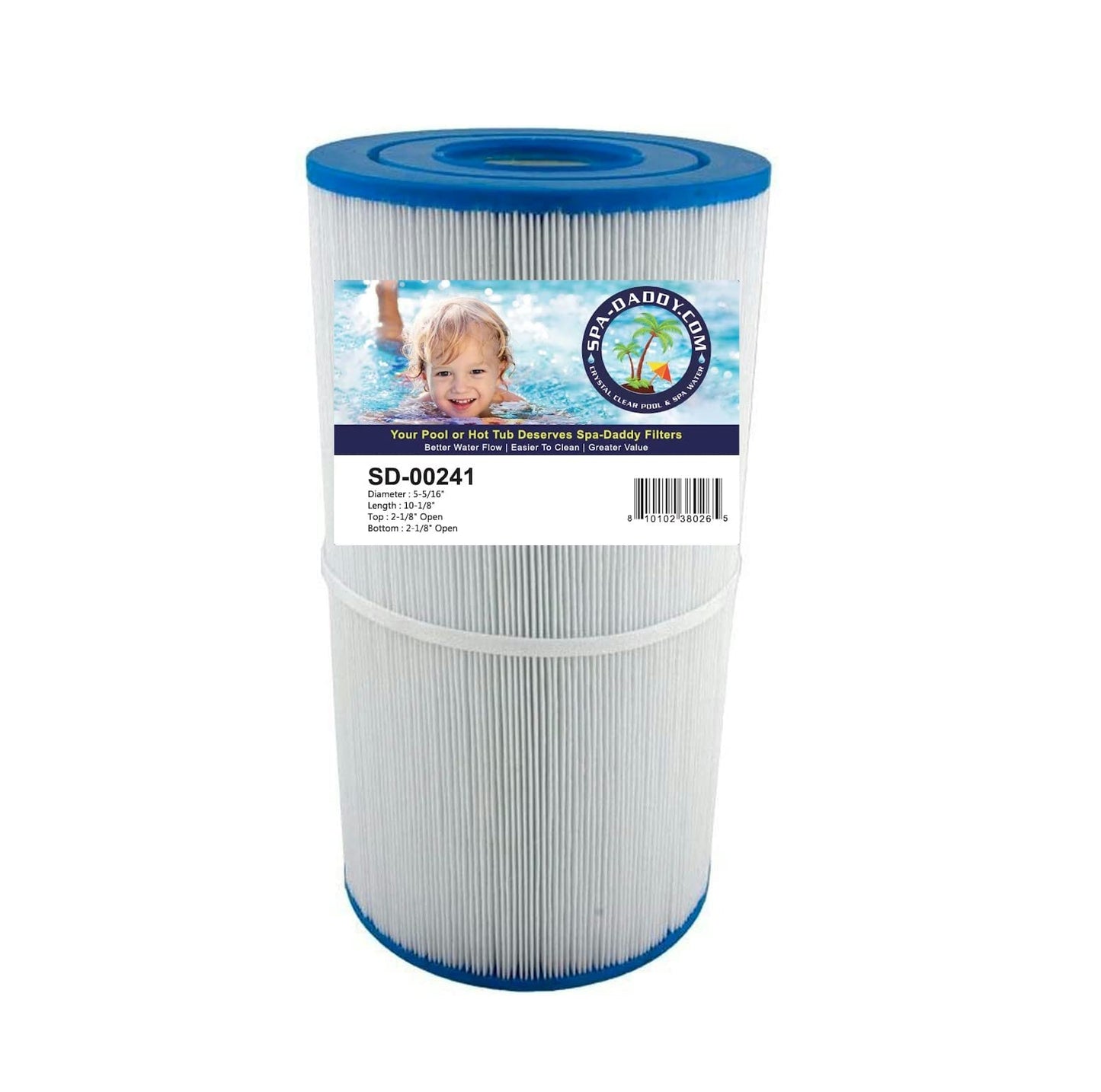 Spa-Daddy SD-00241 Filter - Leisure Bay | Dynasty Spas | Waterway | Rainbow Replaces PLBS50 | FC-2970 | C-5345