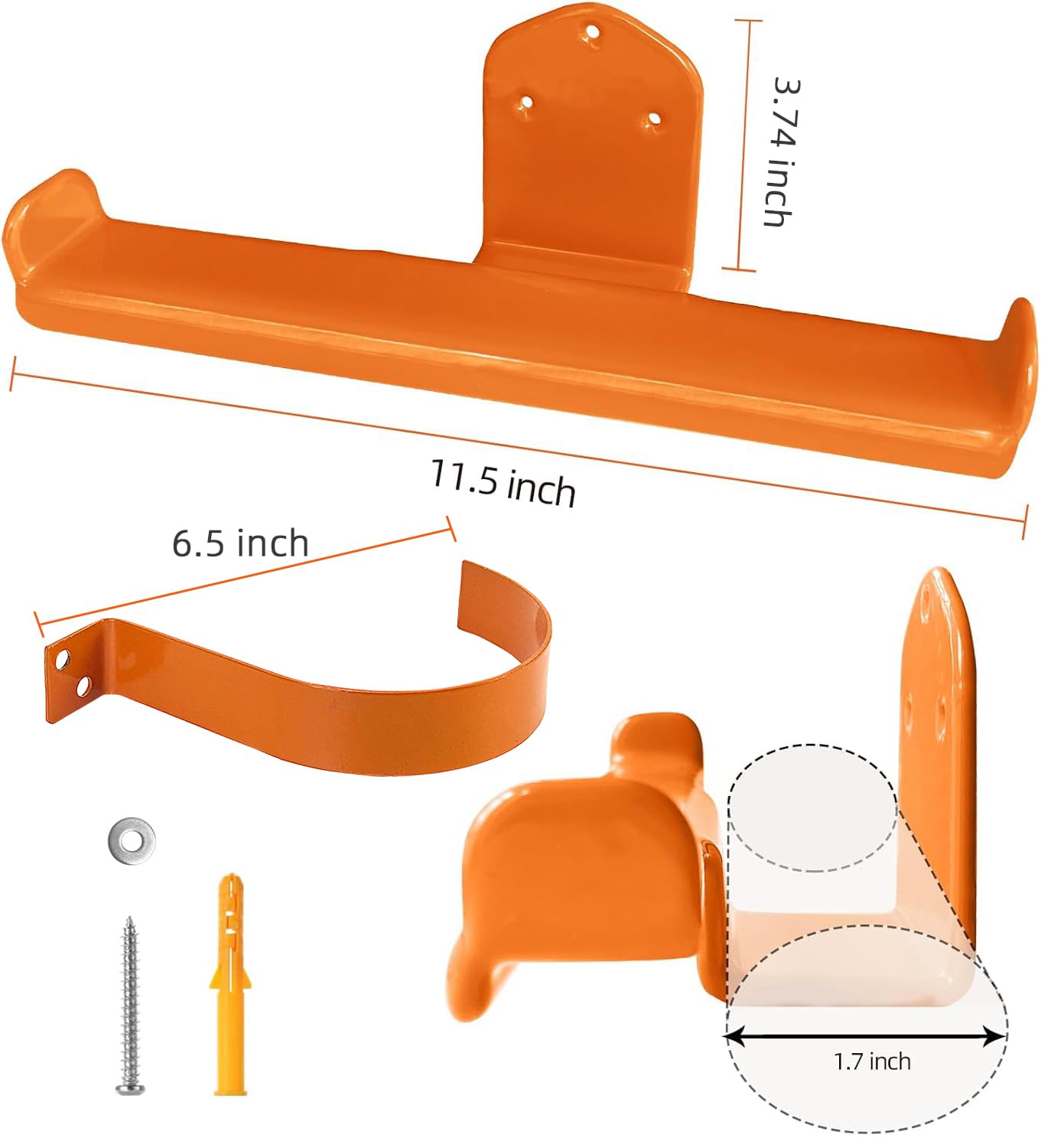 OSROENE Backpack Leaf Blower Hanger, 2 Pack Backpack Sprayer Wall Mount, Heary Duty Chainsaw Wall Mount Stand Accessories Garage Organization Storage
