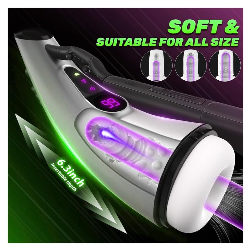 Male masturbators,Toy with Automatic Heating Powerful Thrusting Rotating Modes for Stimulation,Electric Pocket Men's Hoodies TT13
