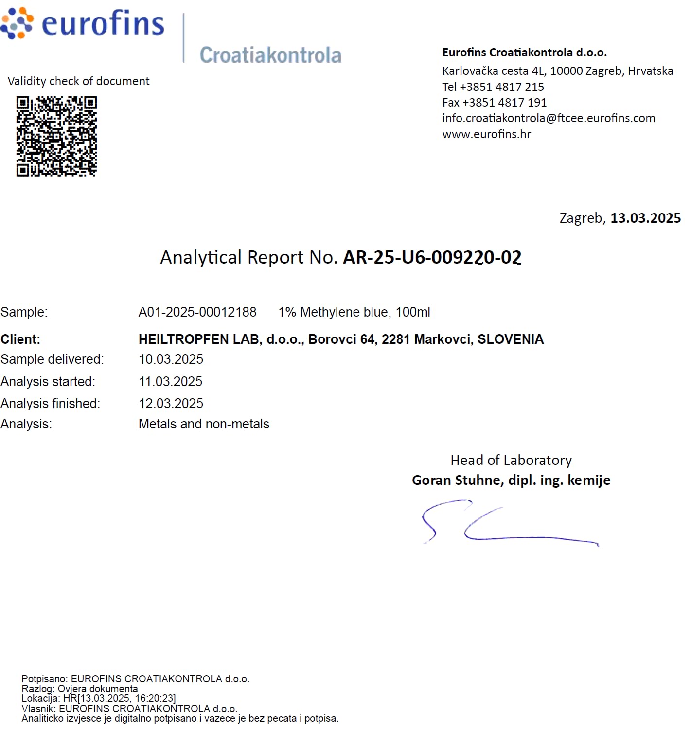 2x Methylene Blue 1% solution | 2x 3.4 Fl Oz - 2x 100 ml | Ultra High Purity | USP Pharma Grade Ingredients - Third-Party Tested | Formaldehyde free | Set of two | Glass Bottle | Heiltropfen®