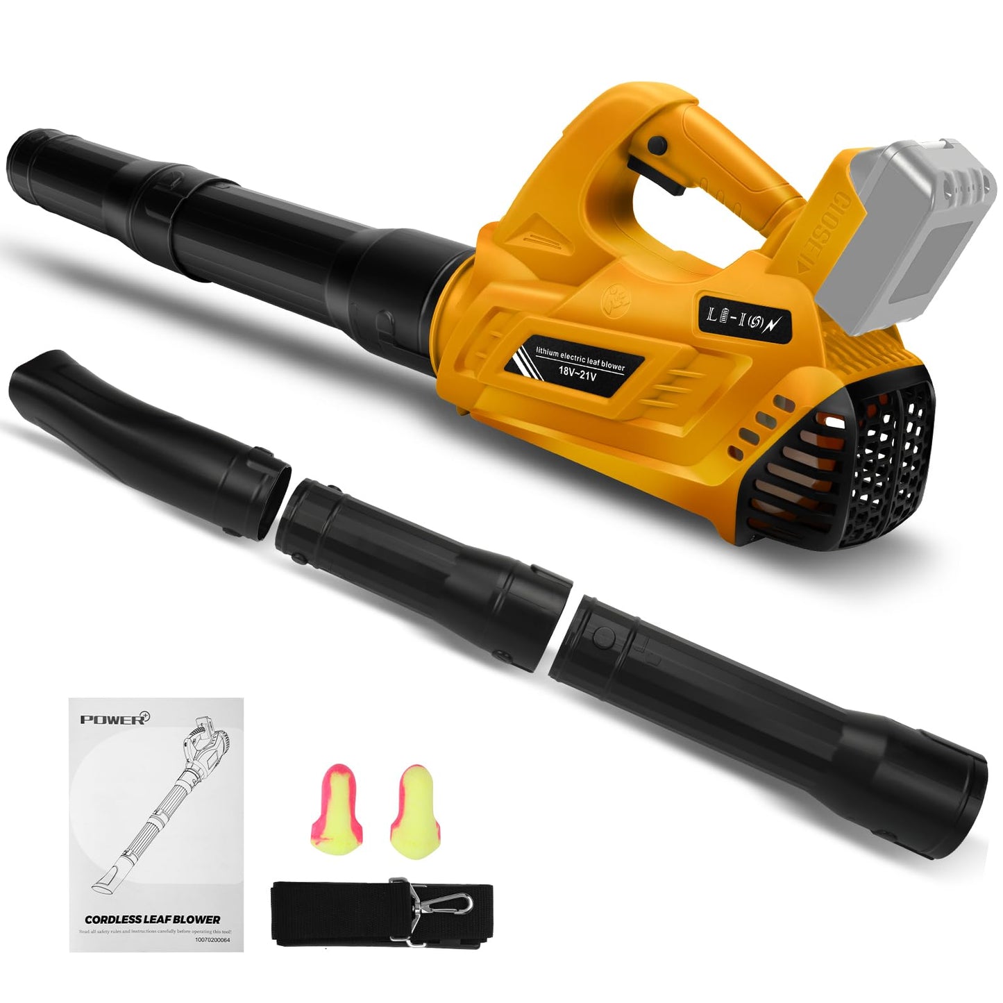 Cordless Leaf Blower for Dewalt 20V Max Battery (No Battery), Turbo Boost 160 MPH Handheld Electric Blower, Adjustable 6 Speeds, for Lawn Care, Yard and Snow Blowing