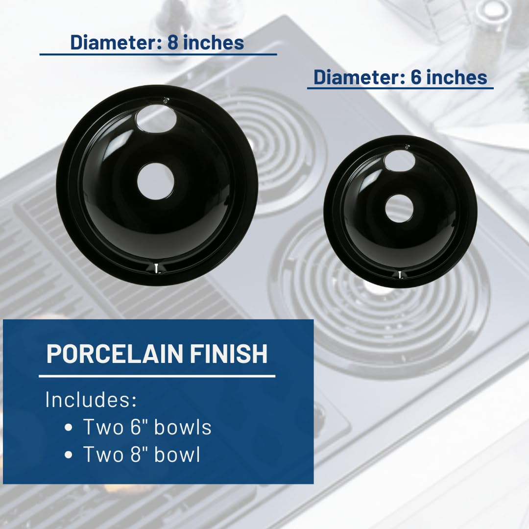 GE ‎GE68P Porcelain Kit Drip Pans