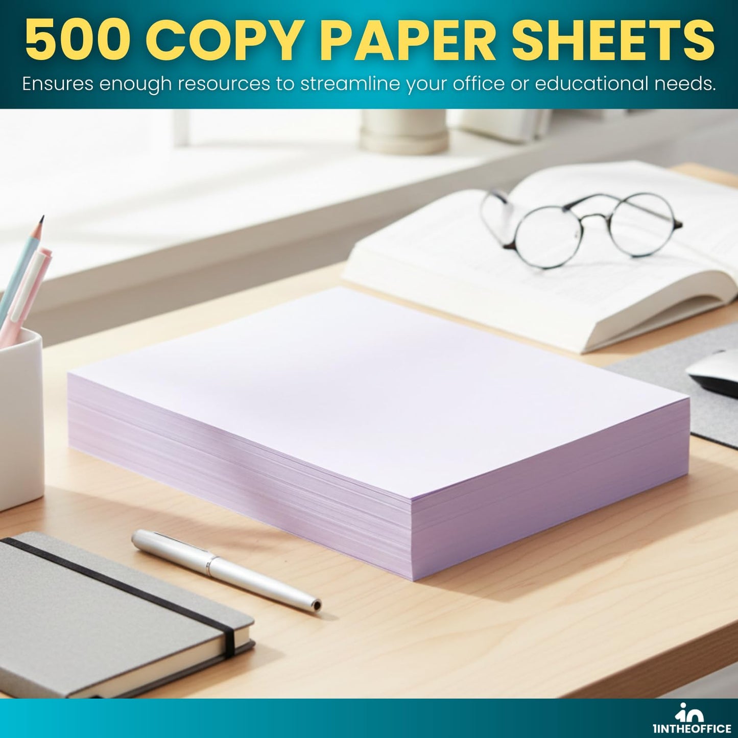 1InTheOffice Lilac Colored Copy Paper, Crafting & Office, 8.5 x 11", 20 lb, 500 Sheets