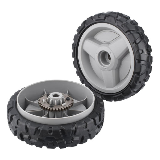 2 Pack Lawn Mower Wheel Replacement for Husqvarna 580365301 593198101 Compatible with L321AH LC221A HU675AWD HU700AWD HU725AWD HU800AWD for Craftsman GCV-160 Mower