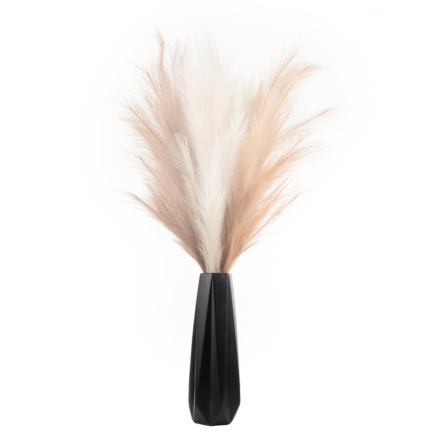 Pampas Grass Decor Tall, 43"/110cm Faux Pampas Grass 6 Stems Large Pompass Grass Branches Tall Bulk Boho Flower Arrangement for Home Room Wedding Party Decor