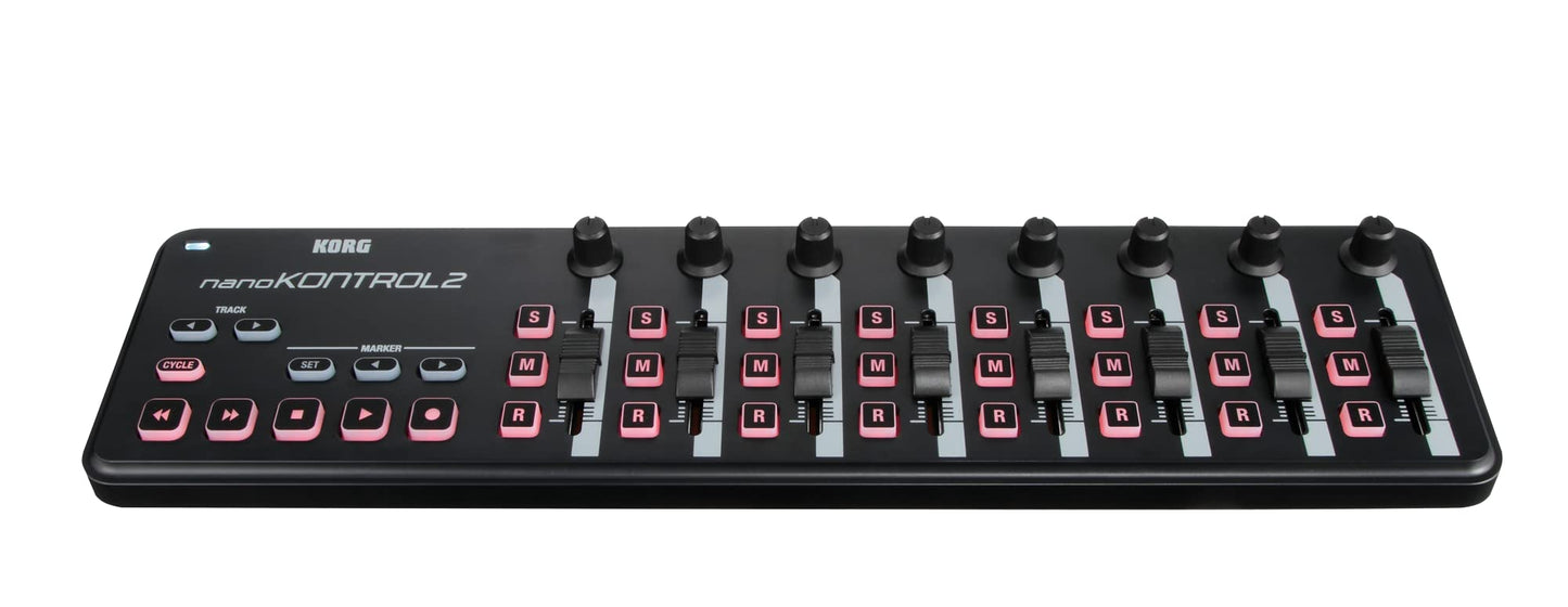 Korg nanoKONTROL2 Slim-Line USB MIDI Controller (Black)