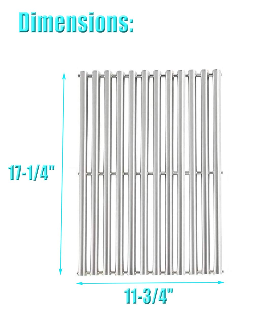 Cooking Grill Grates for Weber Spirit E-310, Spirit SP-310, Spirit 700, Genesis Silver B & C, Genesis Gold B & C, Genesis Platinum B & C Gas Grills, Replacement Parts for Weber 7527 65906 7638 9930