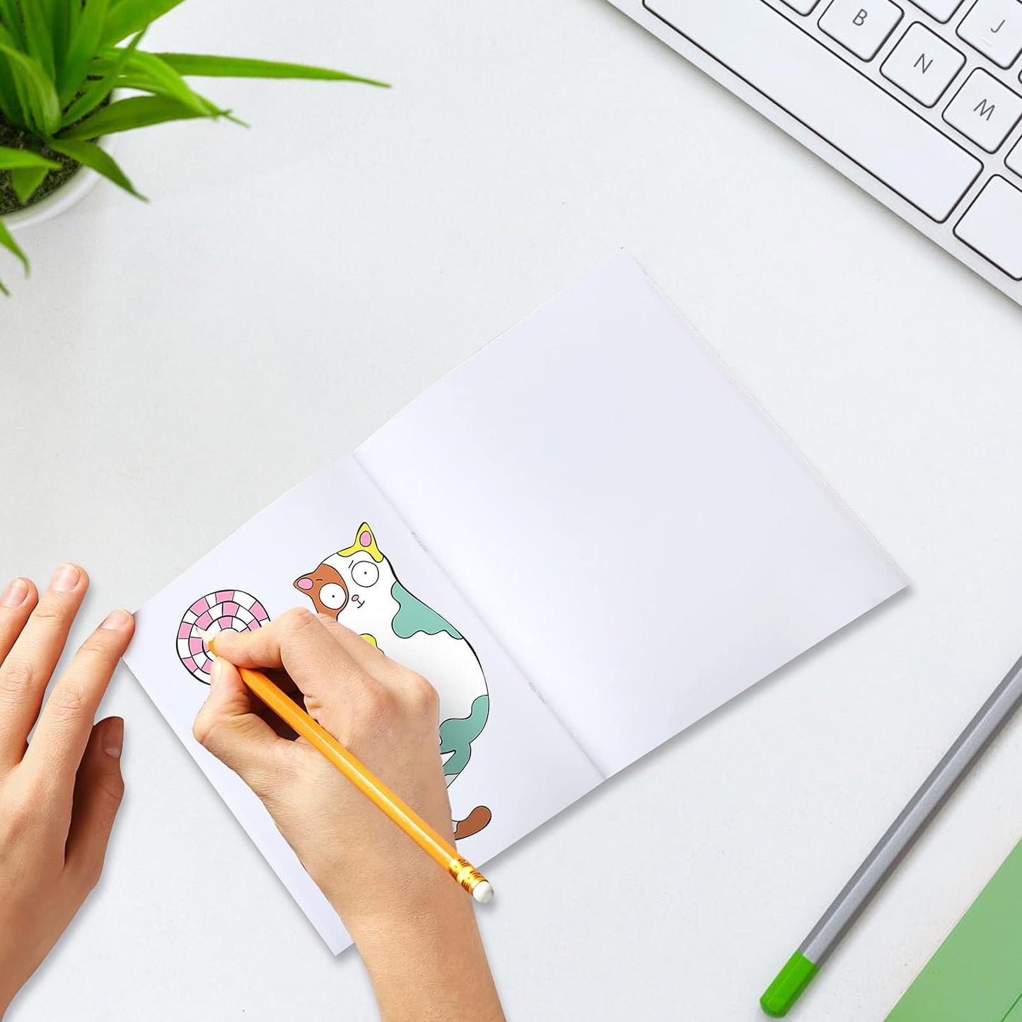 50 Pack Blank Notebooks Bulk, A5 Unlined Softcover Notebooks 5.5 x 8.3 Inch, Plain Paper Sketchbook Journals, White Cover Notepads for Writing, Sketching, Notes, Office, School & DIY Personalization