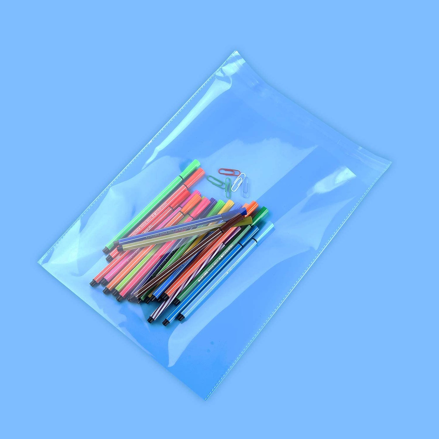 1000 Count - 8" x 10" Self Seal Clear Cello Cellophane Resealable Plastic Poly Bags for Photo, Jewelry, Bakery, Treats, Party Favors