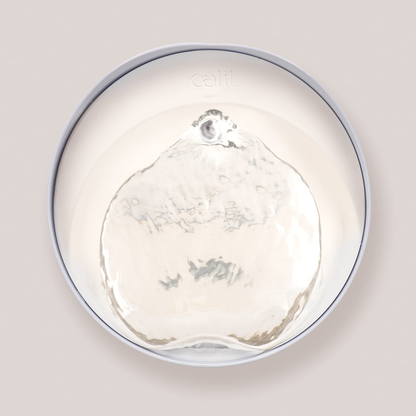 Catit PIXI Cat Water Fountain, 2.5 L, White, Modern Cat Fountain, Silent Pump for Indoor Cats, Different Flow Settings, Fontaine Pour Chat, Pet Water Fountains