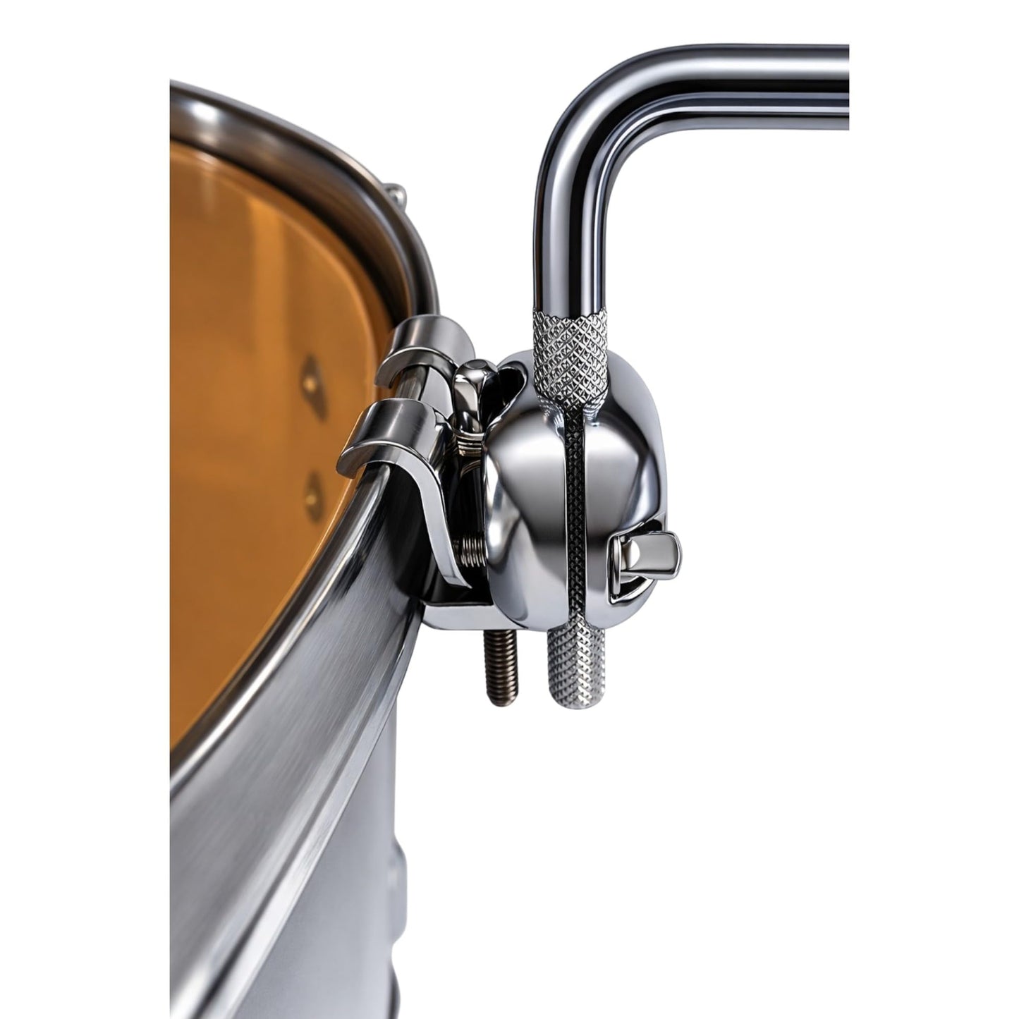 Cowbell Mount Bracket for Drums, Hoop Clamp for Cowbell, Tambourine, Splash Cymbal and Auxiliary Percussion, Fits Tom Hoops and Rounded Bass Drum Hoops