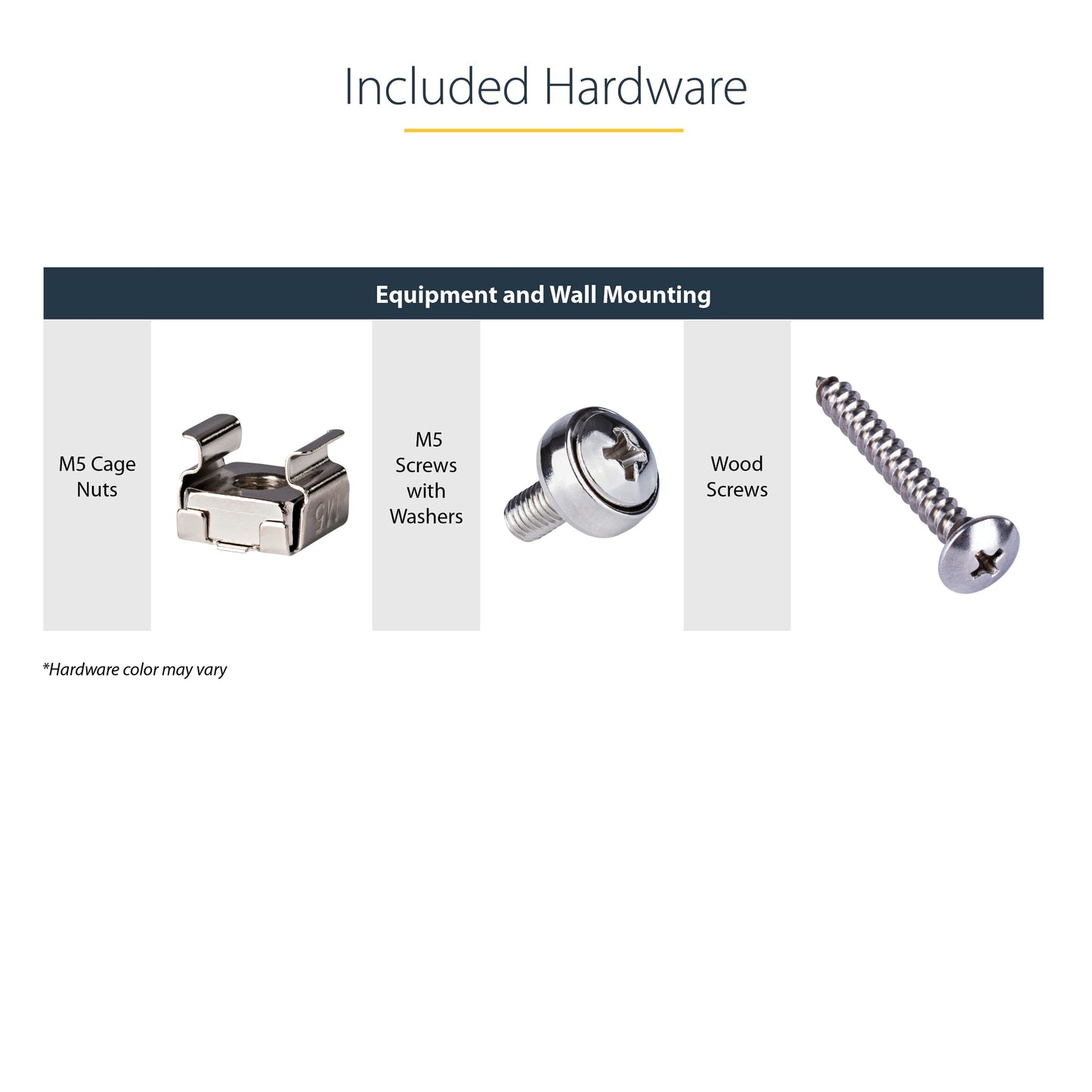 StarTech.com 5U Vertical Wall Mount Rack - 19in Low Profile Open Wall Mounting Bracket - Network/Server Room/Data/AV/IT/Patch Panel/Communication/Computer Equipment - w/Cage Nuts/Screws (RK519WALLV)