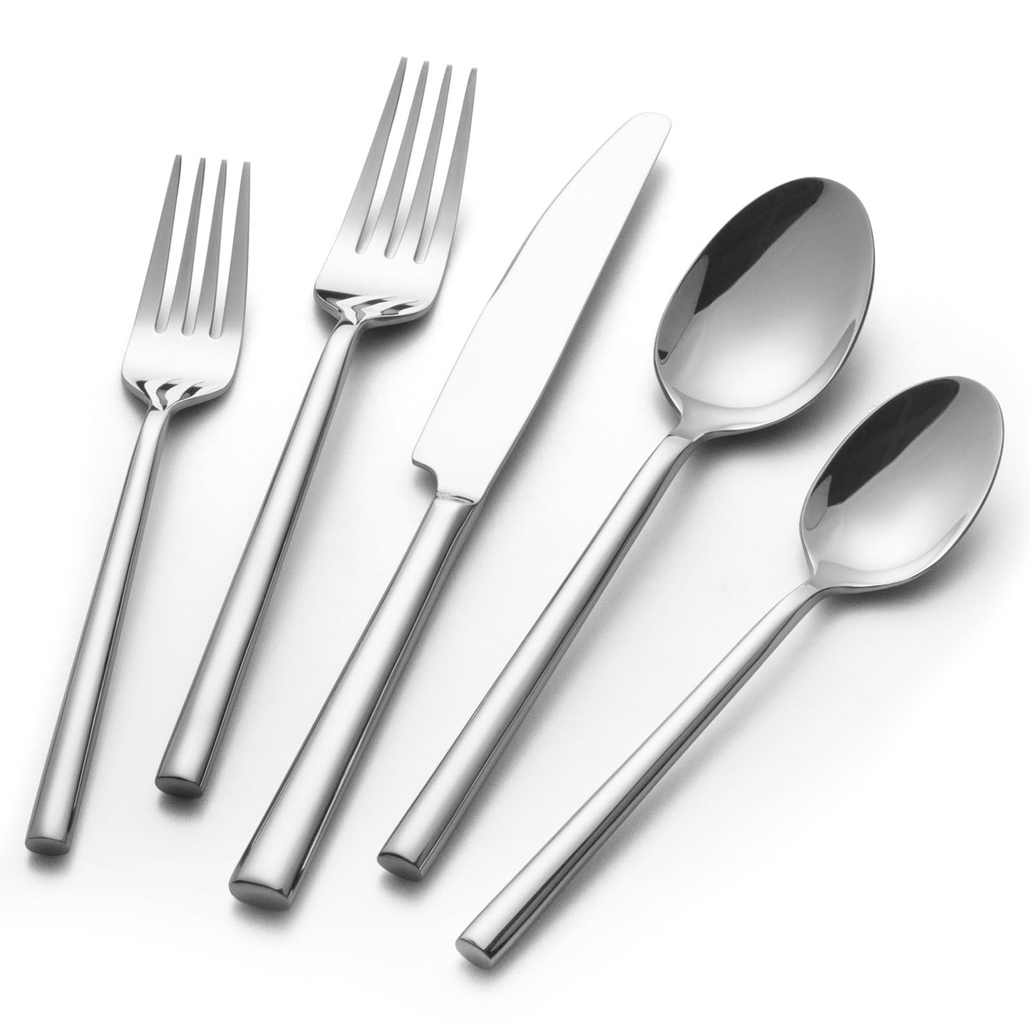 Alata Potter 20-Piece Forged Silverware Set Stainless Steel Flatware Set,Service for 4,Include Fork Spoon Knife,Mirror Polished Cutlery Set,Utensil Sets for Home Restaurant Wedding,Dishwasher Safe