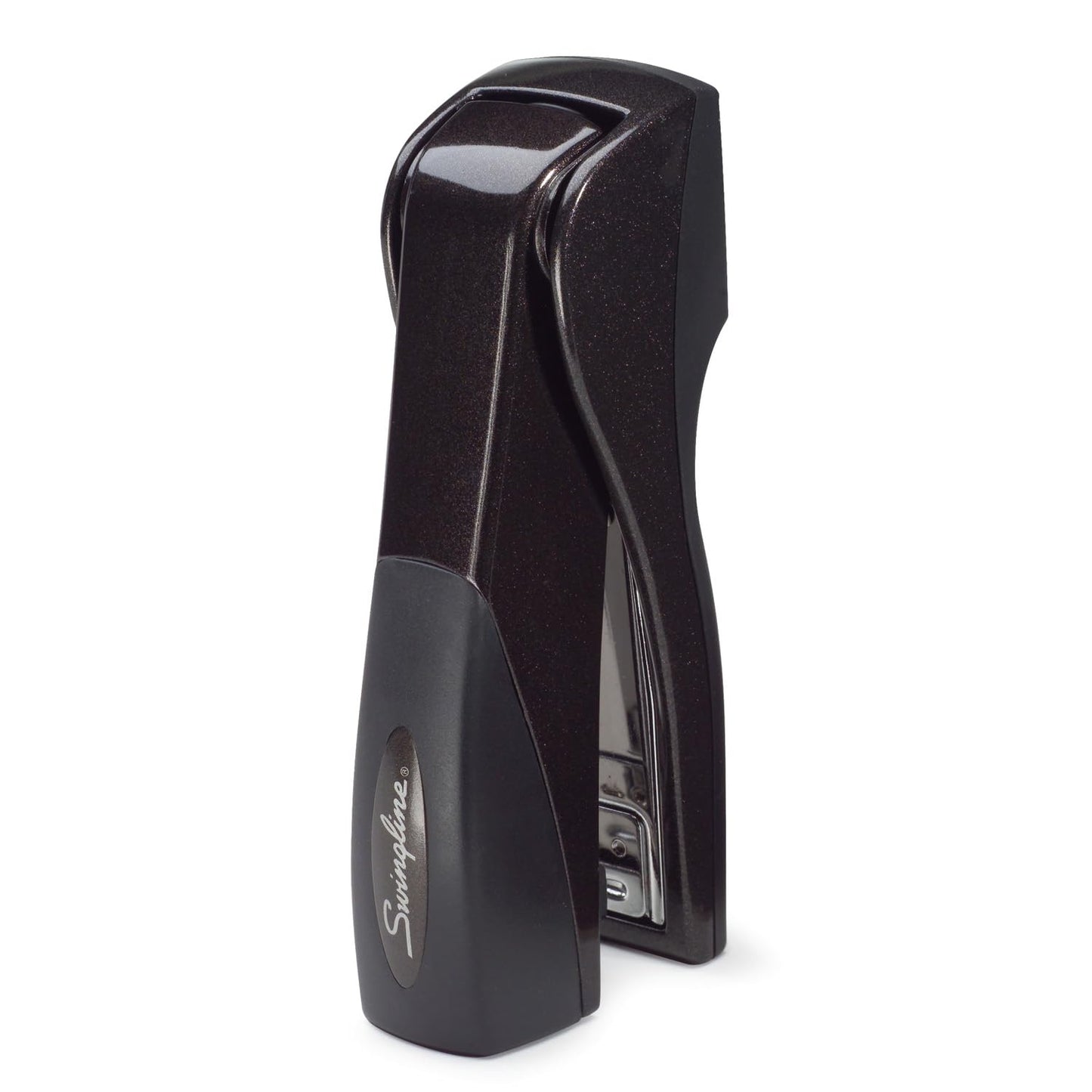Swingline Optima Jam Free Grip Hand Held Compact Stapler, Half Strip, Black Graphite, 25-Sheet Capacity (7471187815)