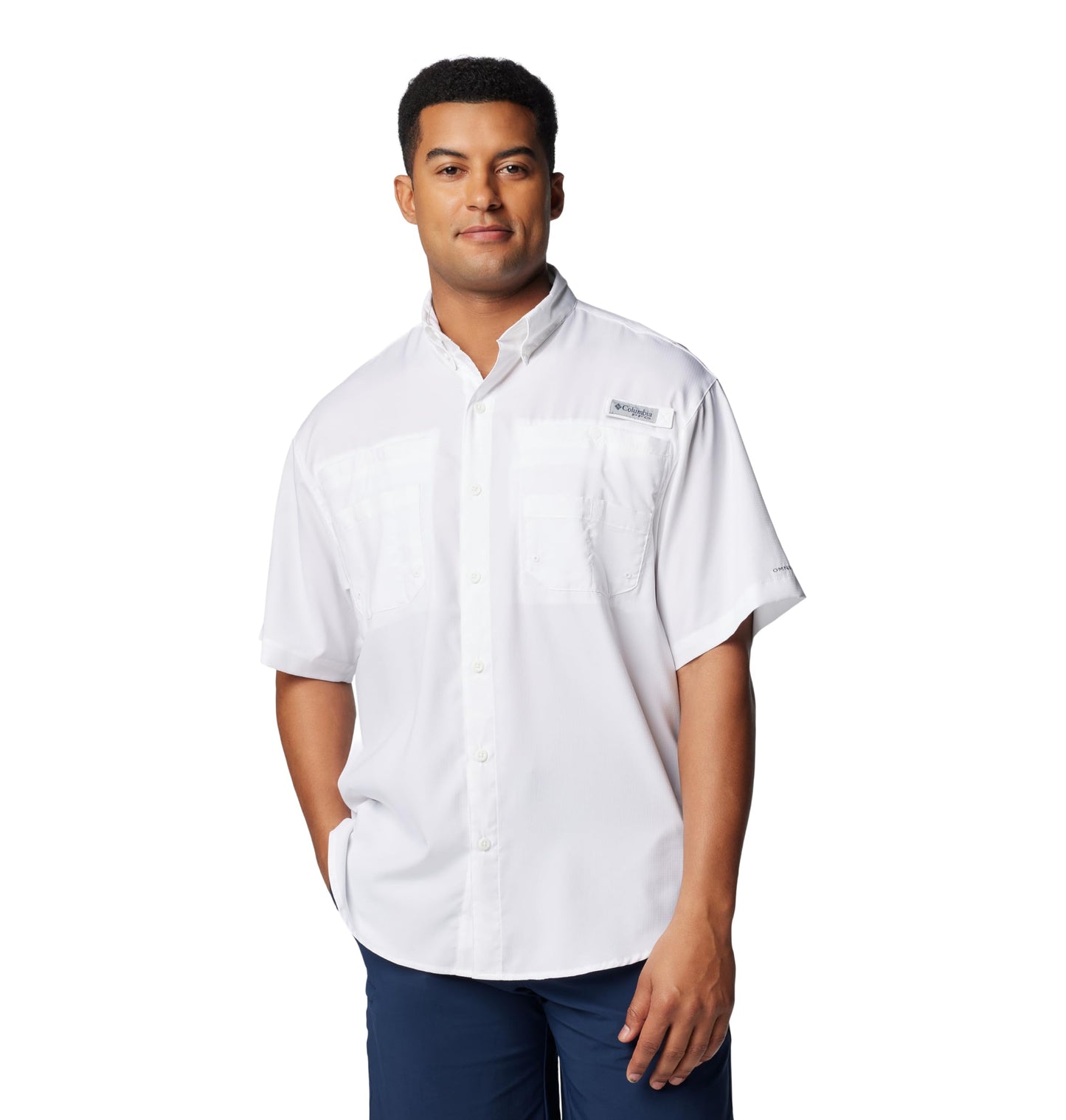 Columbia Men's Tamiami II Short Sleeve Fishing Shirt (White, Medium)
