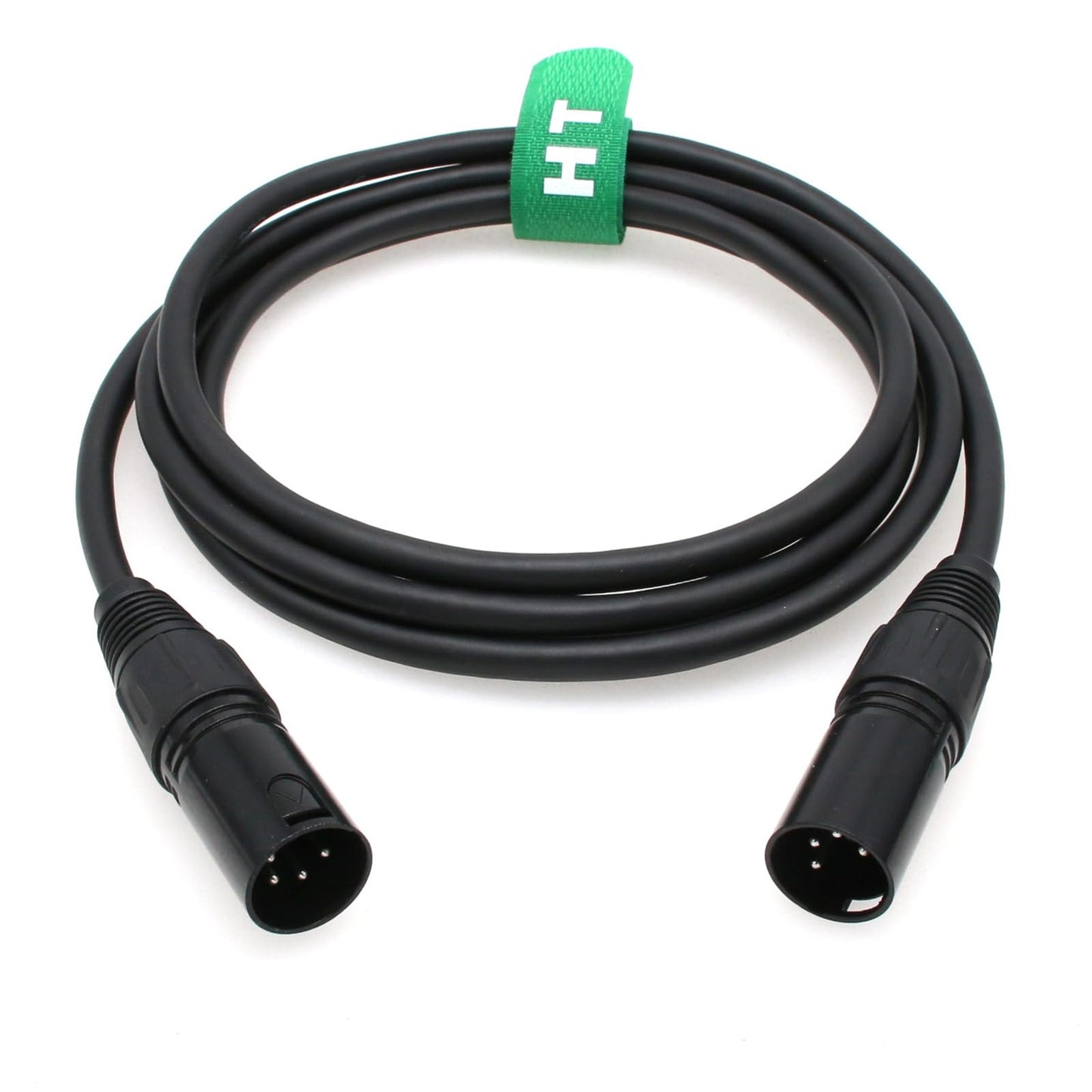 HangTon XLR 4 Pin Power Supply Cable for Godox VL150 VL200 VL300 Video Light and Controller, XLR Male to Male 2M