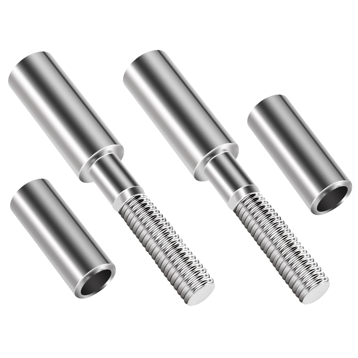 kekykm 2" Motorcycle Mirror Risers Height Extender Adapters Kit compatible with Harley Davidson Touring Softail Sportster Dyna 1982-Up Models Rear View Mirror Mount Extension 5/16 inch Thread Chrome