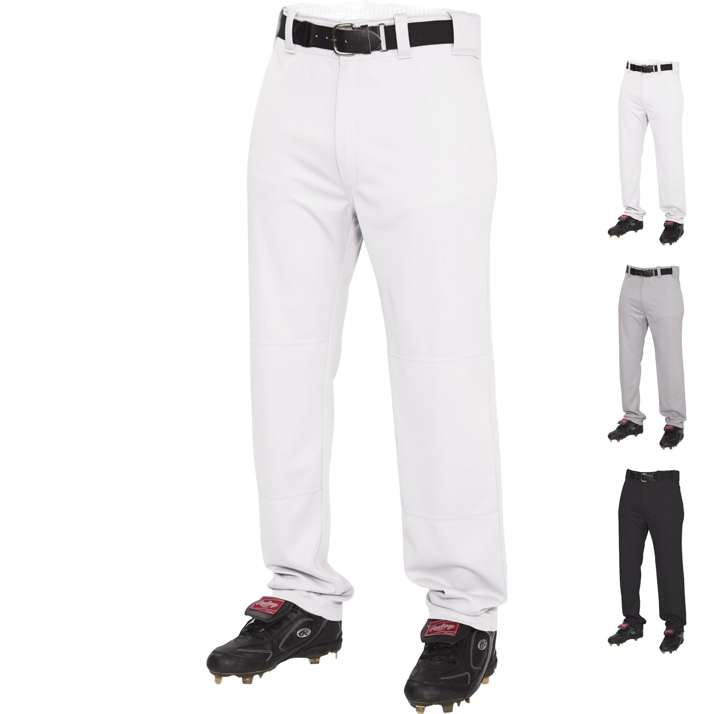 Rawlings Men's Semi-Relaxed Pants, Medium, White