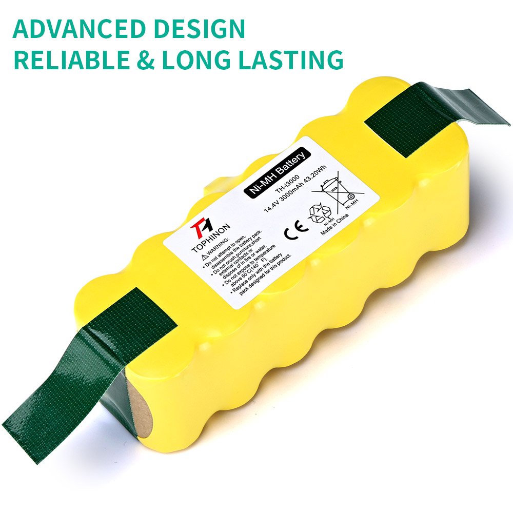 HT TopHinon 3000mAh 14.4V Ni-MH Vacuum Cleaner Battery for iRobot Roomba 500 510 520 530 532 535 540 545 550 552 555 560 562 570 580 581 585 595 600 610 620 630 650 660 700 760 770 780 790 800 870 880