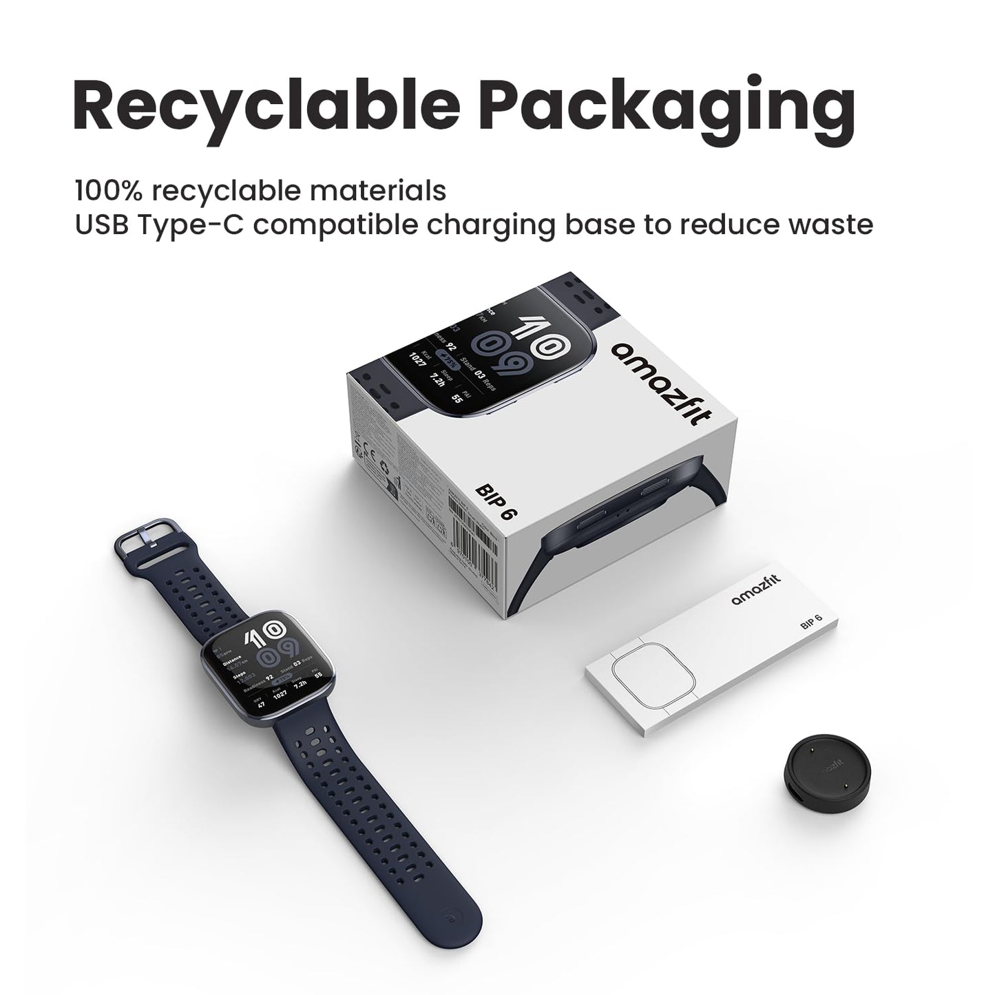 Amazfit Bip 6 Smart Watch 46mm, 14 Day Battery, 1.97" AMOLED Display, GPS & Free Maps, AI, Bluetooth Call & Text, Health, Fitness & Sleep Tracker, 140+ Workout Modes, 5 ATM Water-Resistance, Blush