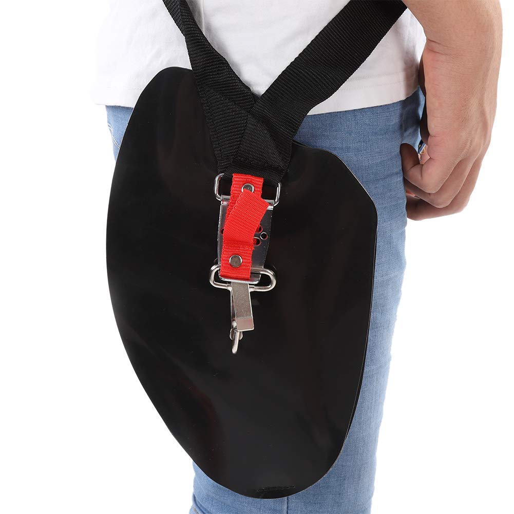 Tangxi Trimmer Double Shoulder Strap Harness, Adjustable Nylon M-Shaped Belt, Black, Universal for Brush Cutter Chainsaw Garden