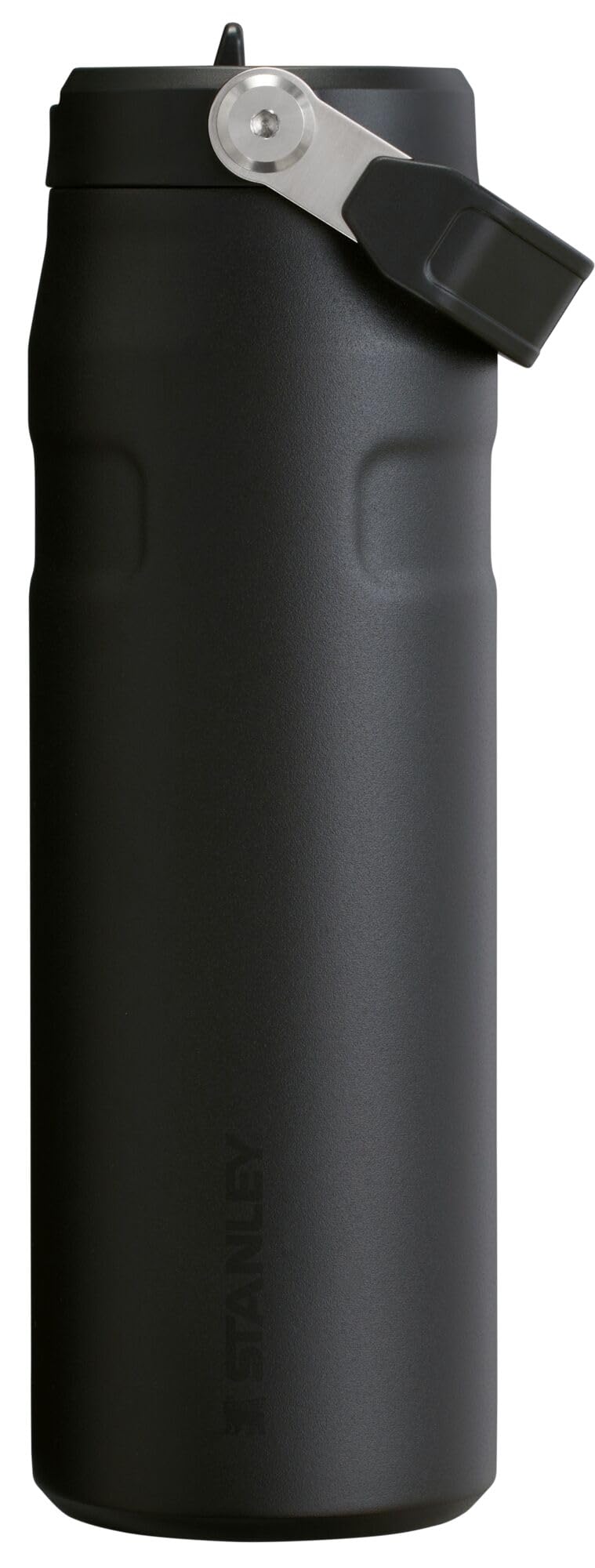 Stanley IceFlow Flip Straw 2.0 Water Bottle 24 oz | Built-in Straw for Travel and Sports | Lightweight and Leak Resistant | Insulated Stainless Steel | BPA-Free | ‎‎‎‎Black 2.0
