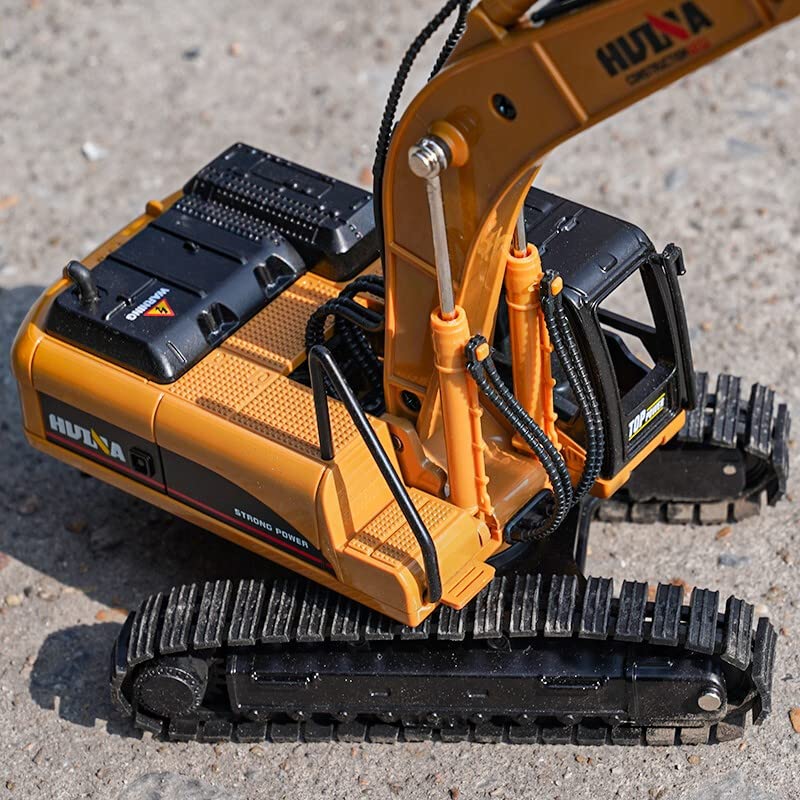 Gemini&Genius Heavy Metal Die-cast Articulated Dump Truck Excavator Engineering Vehicle Construction Alloy Models Toys for Kids and Decoration House Set (Dump Truck& Excavator Suit)