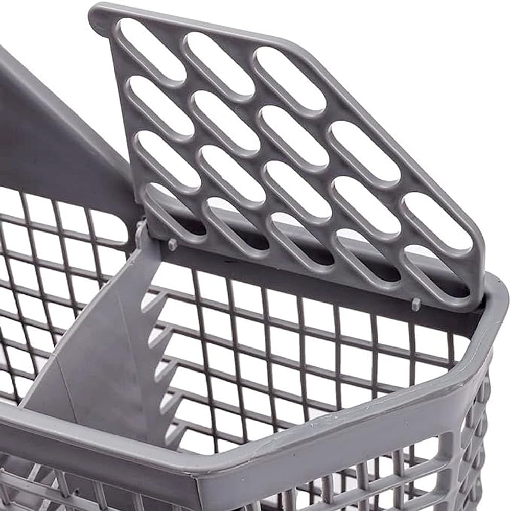 NORMICHIC Dishwasher Silverware Cutlery Basket Replacement WD28X10128,Universal Dishwasher Utensil Storage Basket for small items WD28X10127 WD28X10131 WD28X10132 PS959351 (Grey)