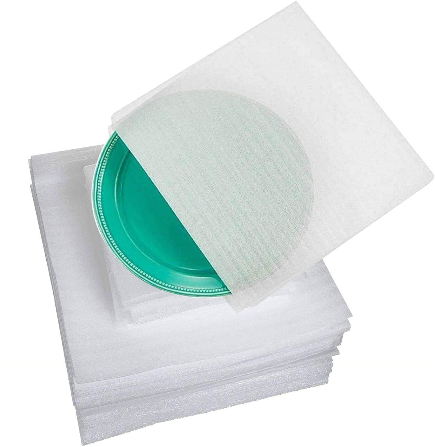 Made Simple 100-Pack 12 x 12 inch Polyethylene Foam Wrap Pouches for Moving Shipping Packing