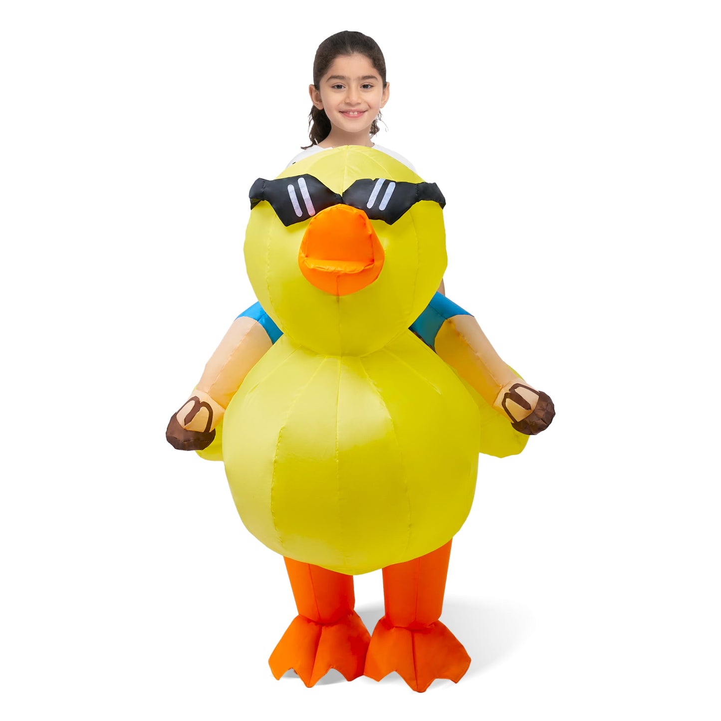 Spooktacular Creations Kids Inflatable Costumes Yellow Duck Blow Costume Halloween Duck Costumes Inflatable Suit Party