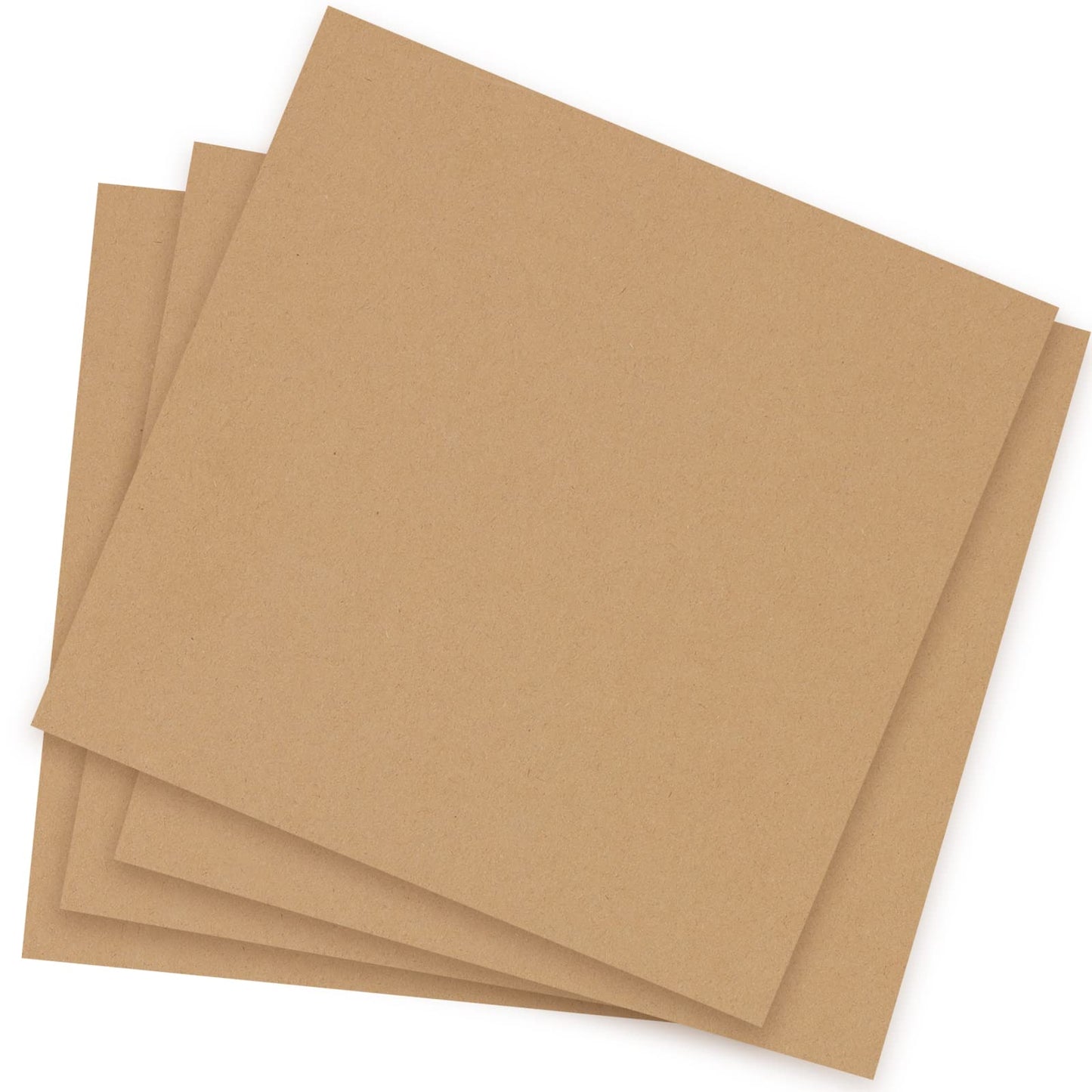MUKLEI 60 Pack 11.8 x 11.8 Inch Corrugated Cardboard Sheets, 1/8"(3mm) Thick Corrugated Cardboard Filler Inserts Flat Kraft Cardboard Sheets for Shipping, Mailing, Crafts