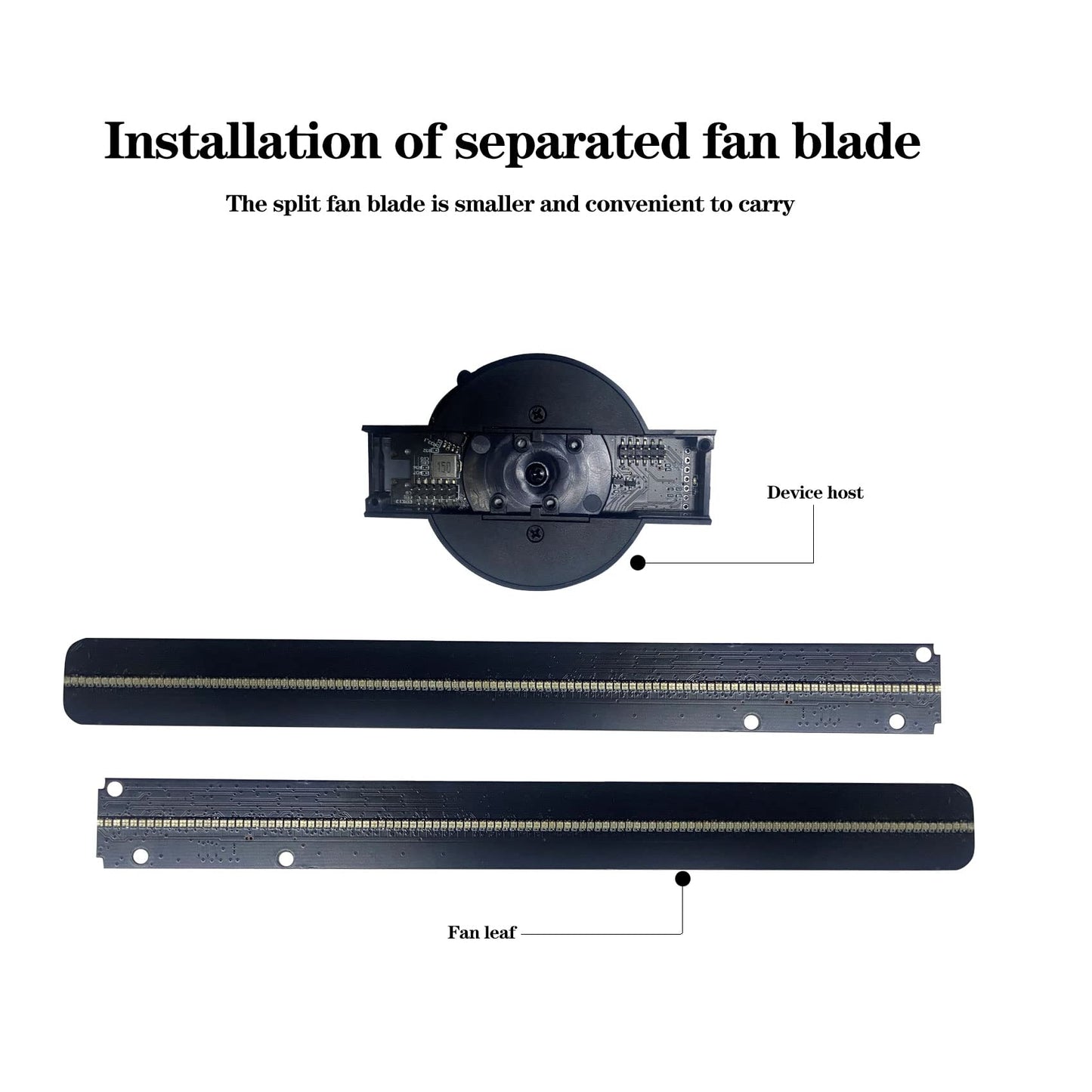 WANTHER 3D Hologram Fan,16.5-inch Holographic Fan Projector WiFi with 700 Library Video,Animated Holographic Display for Business Stores, Shops, Holidays (16.5-inch (APP+WiFi))