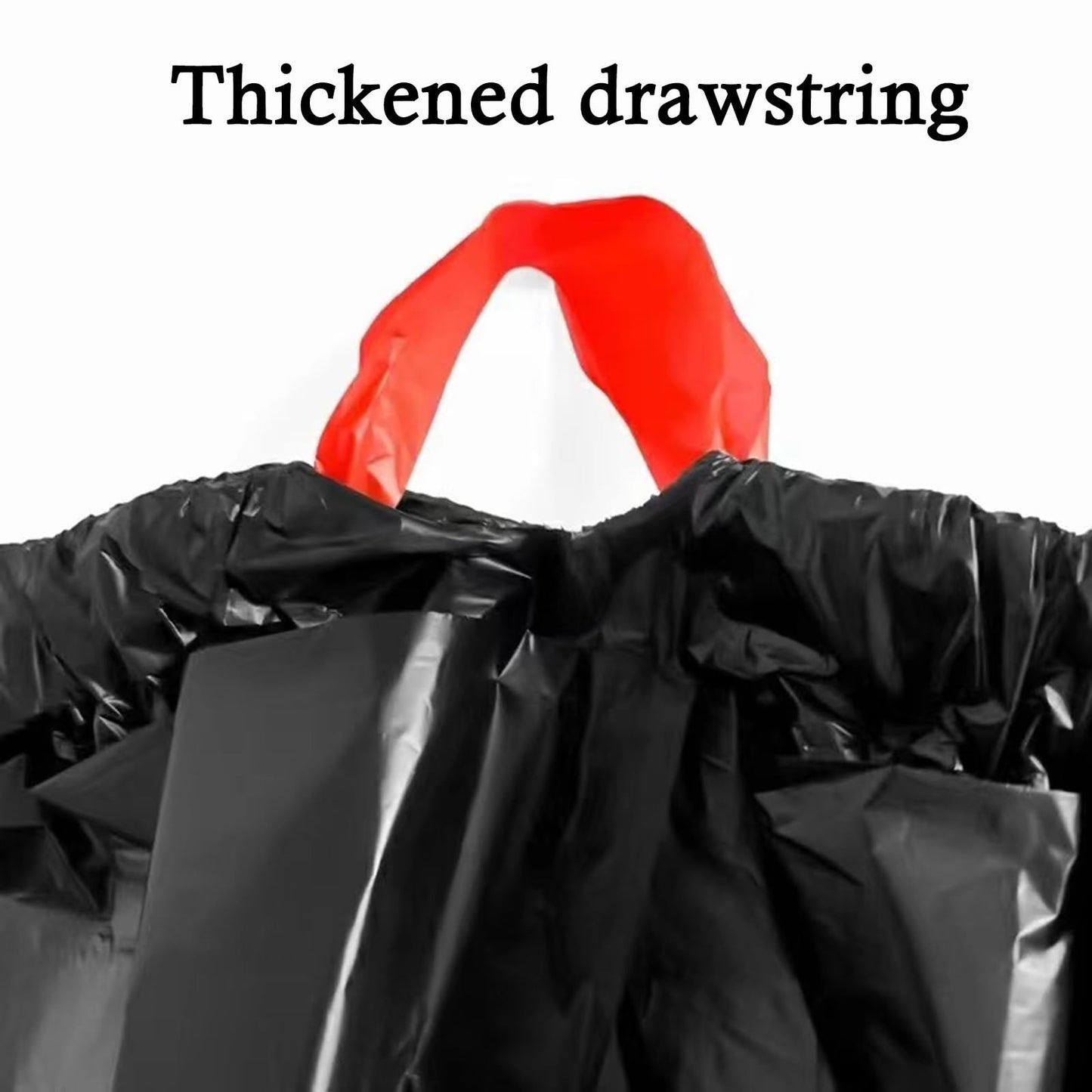 GoodFinely Large Black Trash Bags 20-21 Gallon Drawstring Garbage Bags,Measuring 28x 33.8 inches,Heavy Duty Plastic Garbage Bags for Household Kitchen Office Restaurant Thickened Stretchy