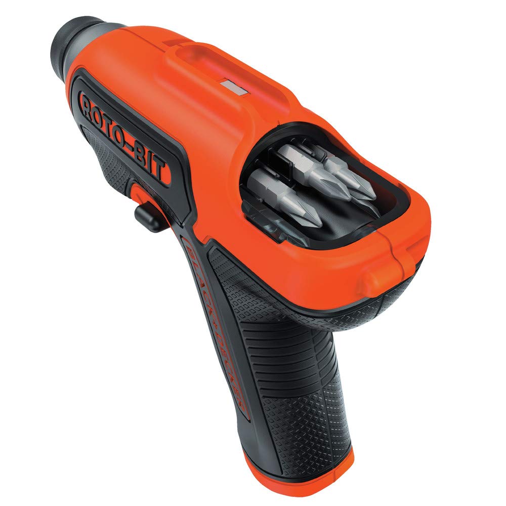 BLACK+DECKER 4V MAX Cordless Screwdriver with Bit Storage (BDCS50C) , Orange