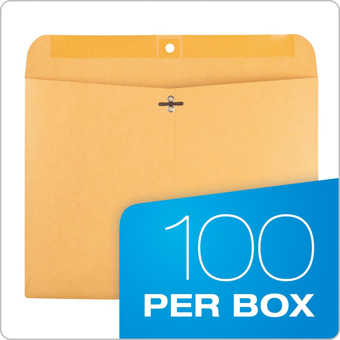 Quality Park 38090 Quality Park Clasp Envelopes, Redi-File, 9x12, 28-Pound, 100 Per Box