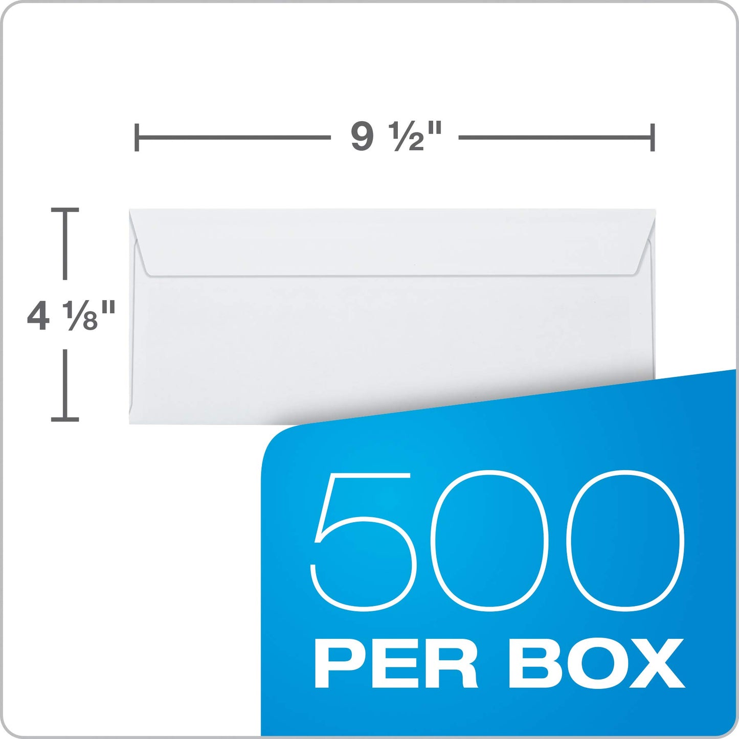 Columbian CO147 (#10) 4-1/8x9-1/2-Inch Grip-Seal White Envelopes, 500 Count