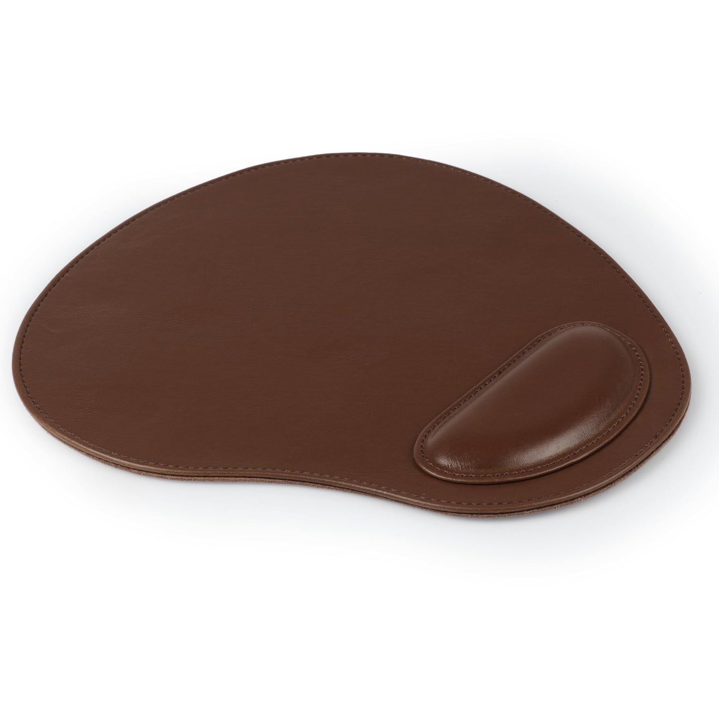 Londo Leather Oval Mousepad with Wrist Rest