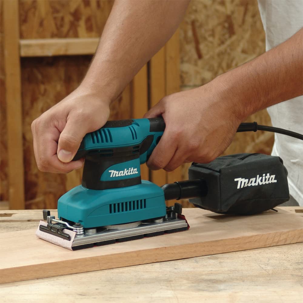 Makita Sheet Finishing Sander, 1/3 in, 1.7 A, Teal (BO3710)