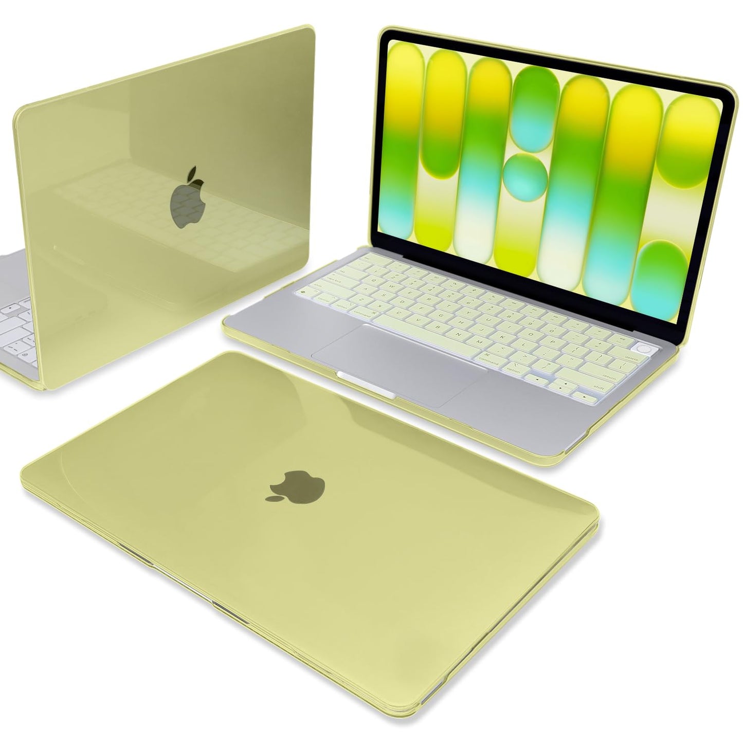 Seanai Citrus Ultra-Thin Hard Case for 2026 MacBook Neo 13 Inch A18 Pro A3404 with Keyboard Cover, Screen Protector, Silicone Dust Plugs & Webcam Privacy Cover