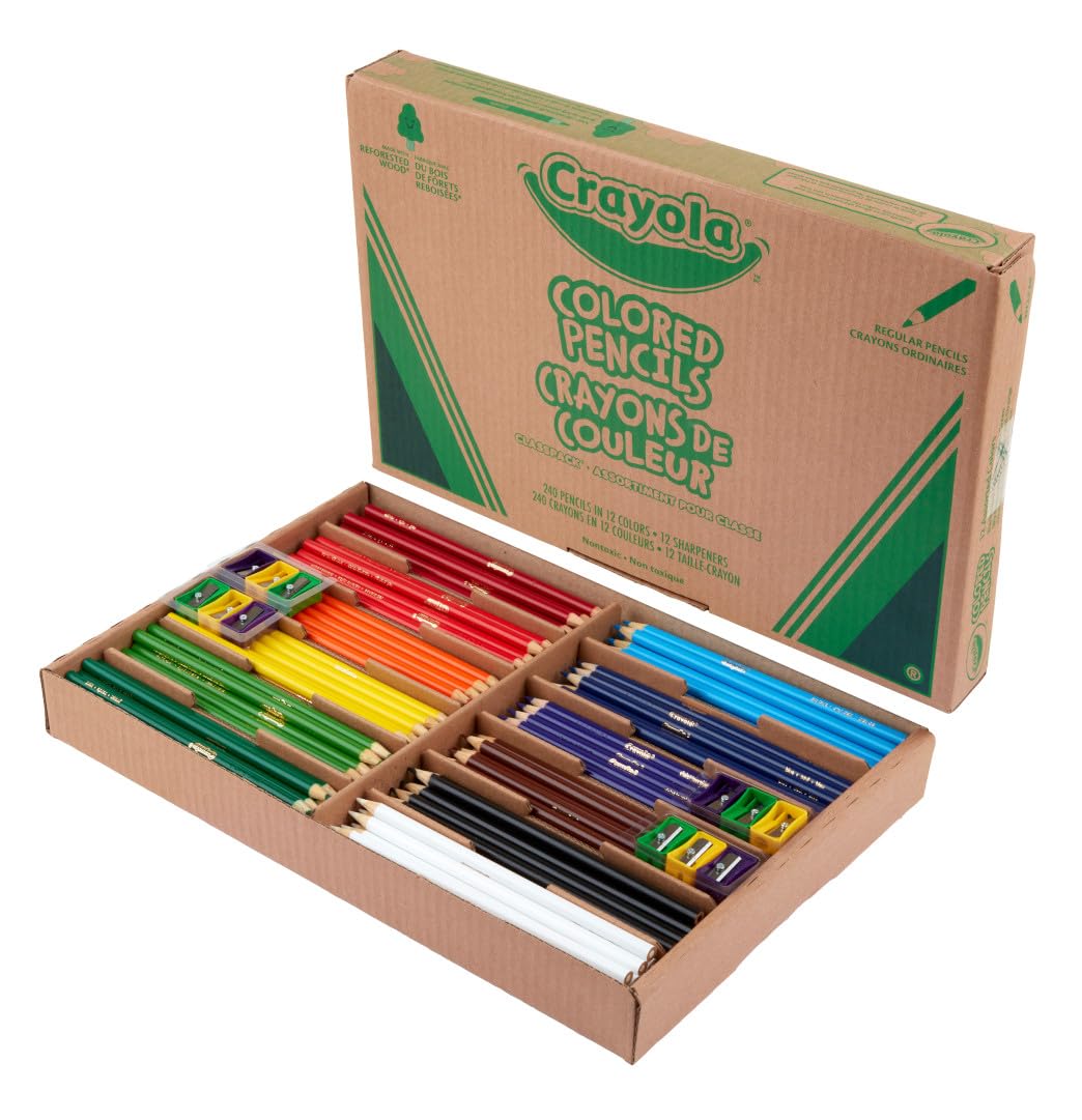 Crayola Coloured Pencils Classpack, 240 Count