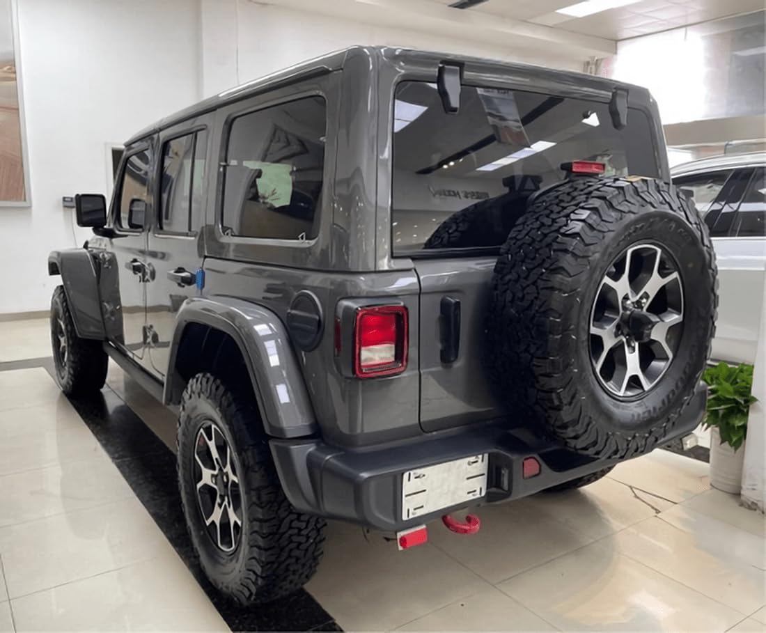 Aolowewin Black Spare Tire Cover with Back-up Camera Hole for Jeep Wrangler JL, Sport & Sahara, Ford Bronco SUVs. Dust-Proof Tire Cover Protector (XL: 285/70R17, 265/70R17, 255/70R18)