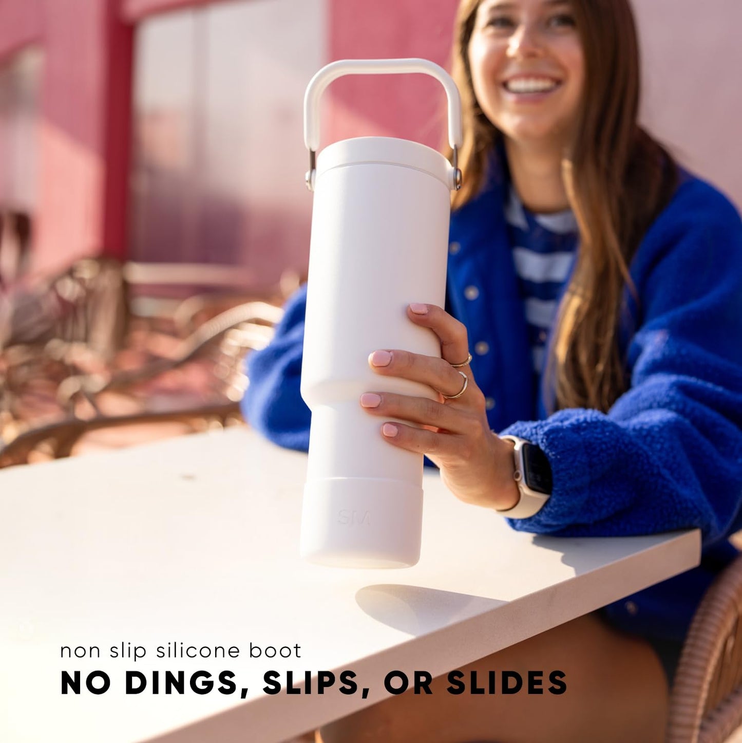 Simple Modern Trek Pivot | 40oz Flip Straw Tumbler with Handle | Water Bottle & Boot | Interchangeable Straw & Chug Lids | Insulated Stainless Steel Jug | Gym Sports Outdoors | Lavender Mist
