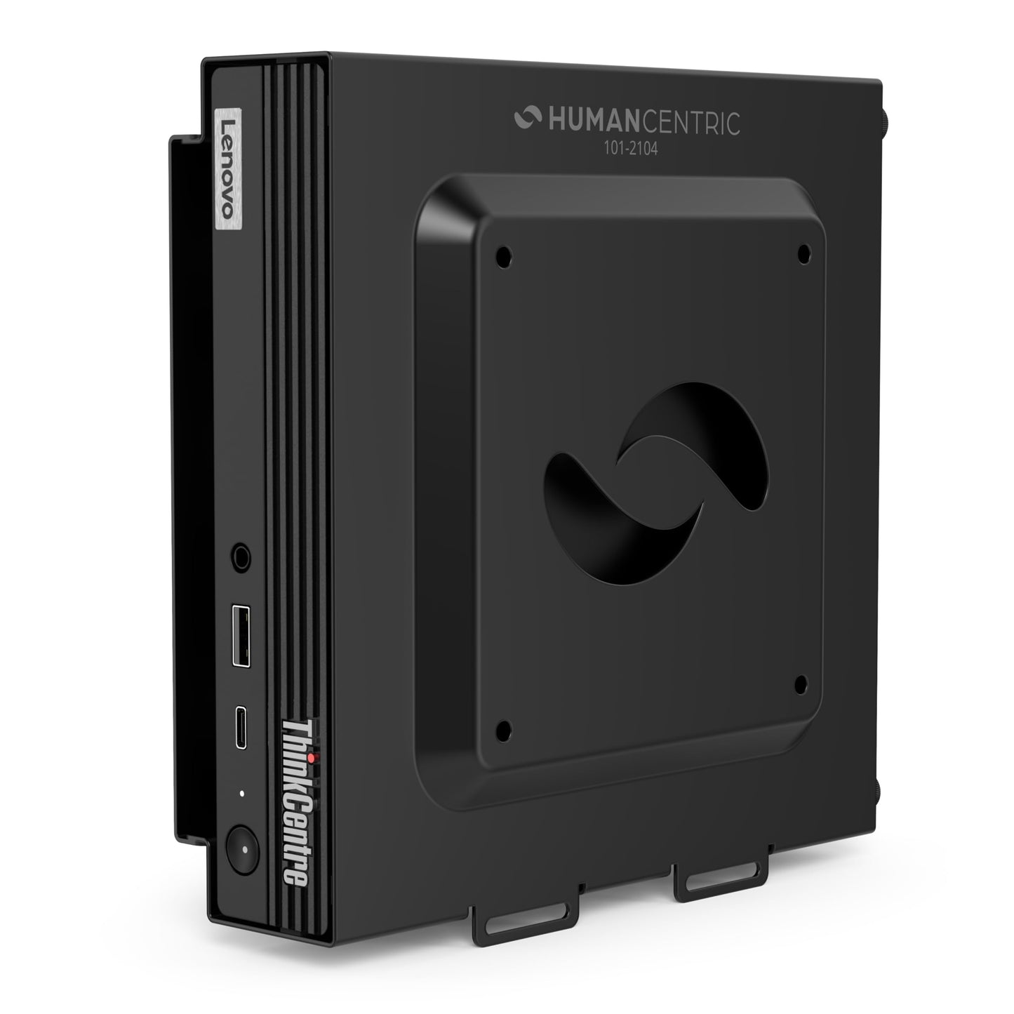 HumanCentric VESA Mount Compatible with Lenovo Thinkcentre Tiny M90q Gen 2, M80q Gen3, M90q Gen3, M70q Gen 2, Thinkstation P3 Tiny, M60e, M75q Gen2, M70q, Mount Behind Monitor