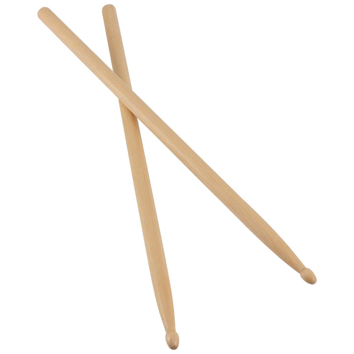 ZEONHAK 24 Pairs 5A Maple Wood Tip Drumstick, 16 inch Natural Drum sticks, Wooden Drum Sticks for Beginners and Adults