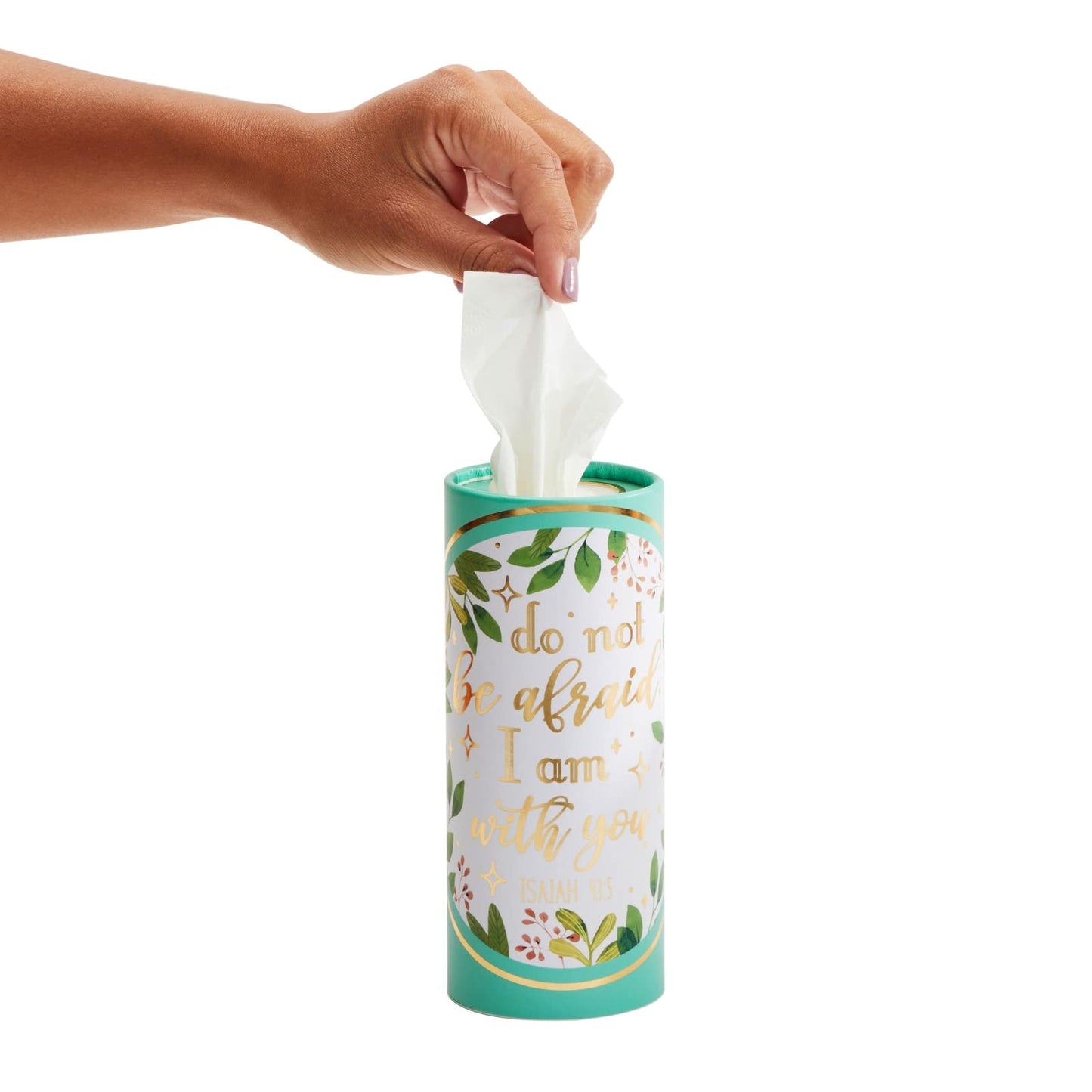 8-Pack Car Tissues Cylinder Boxes - Round Travel Wipes for Car Cup Holder (50 Tissues Per Container)