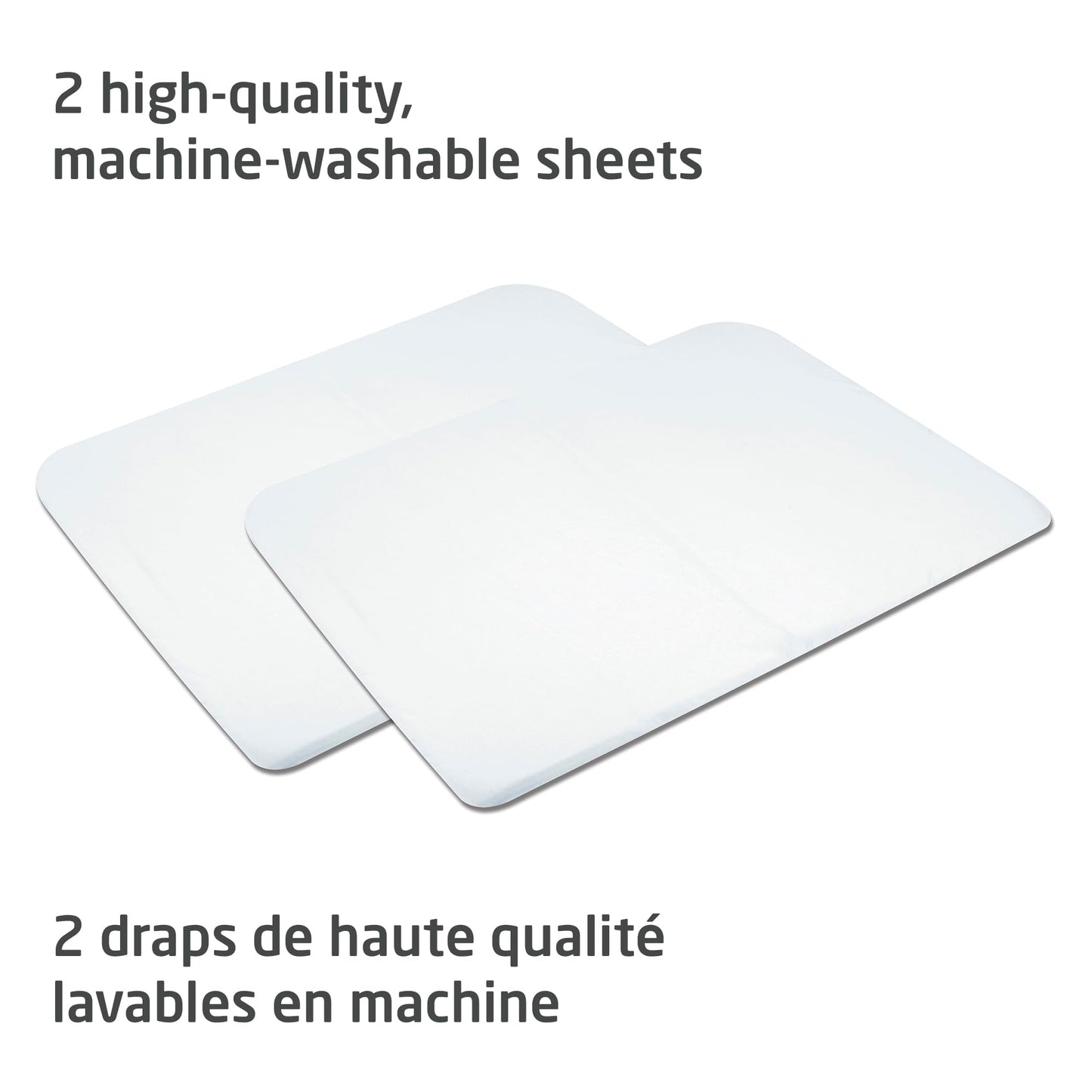 Maxi-Cosi Swift/Calao Playard Mode Fitted Sheets – 2-Pack, 100% Cotton, Soft and Breathable, Durable, Perfect Fit for Playard Mattress, Machine Washable, Baby Bedding Essentials