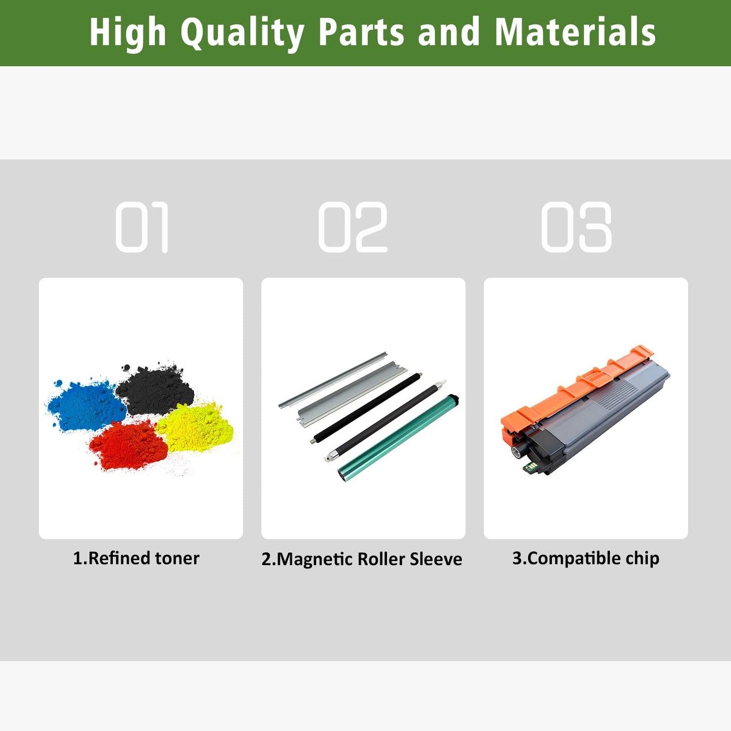 4 Colors 229XL TN229XL TN-229XL Toner Cartridges Replacement for Printers HL-L3220CDW HL-L3280CDW HL-L3295CDW HL-L3300CDW HL-L8245CDW MFC-L3720CDW MFC-L3765CDW MFC-L3780CDW MFC-L8395CDW