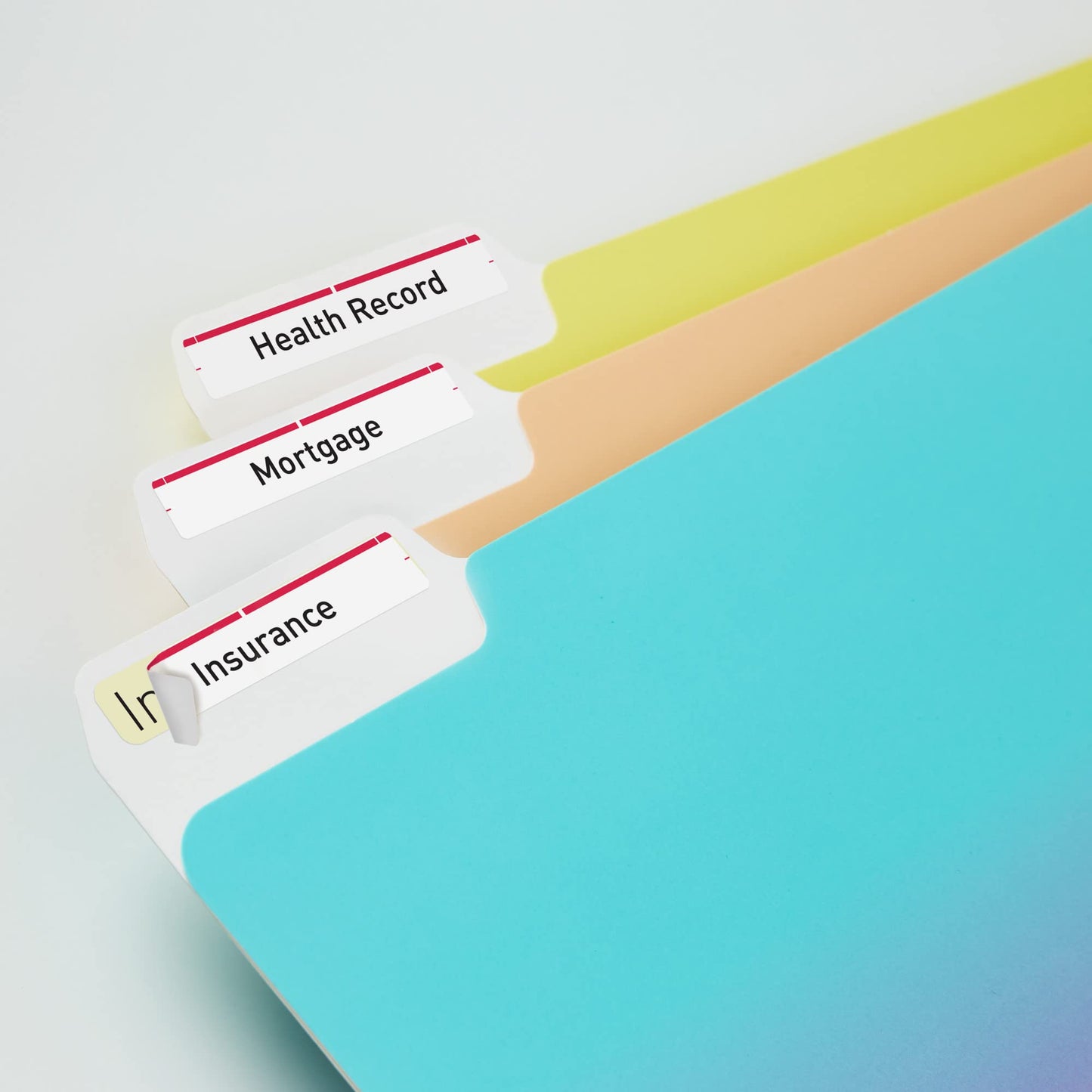 Permanent TrueBlock File Folder Labels with Sure Feed